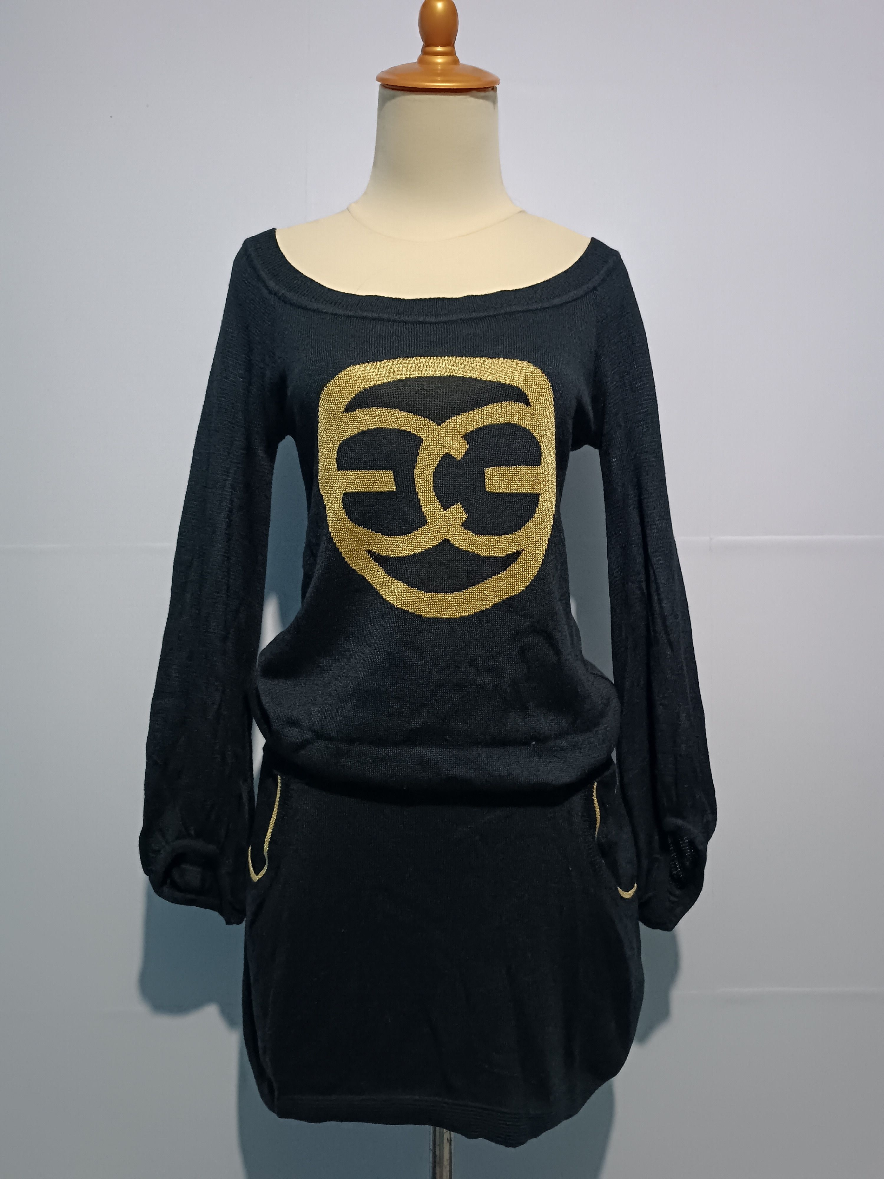 If Six Was Nine × Japanese Brand × Le Grande Bleu (L.G.B.) Y2K Egoist Open Collar Long Sleeve T Shirt Black Size L / US 10 / IT 46 - 1 Thumbnail