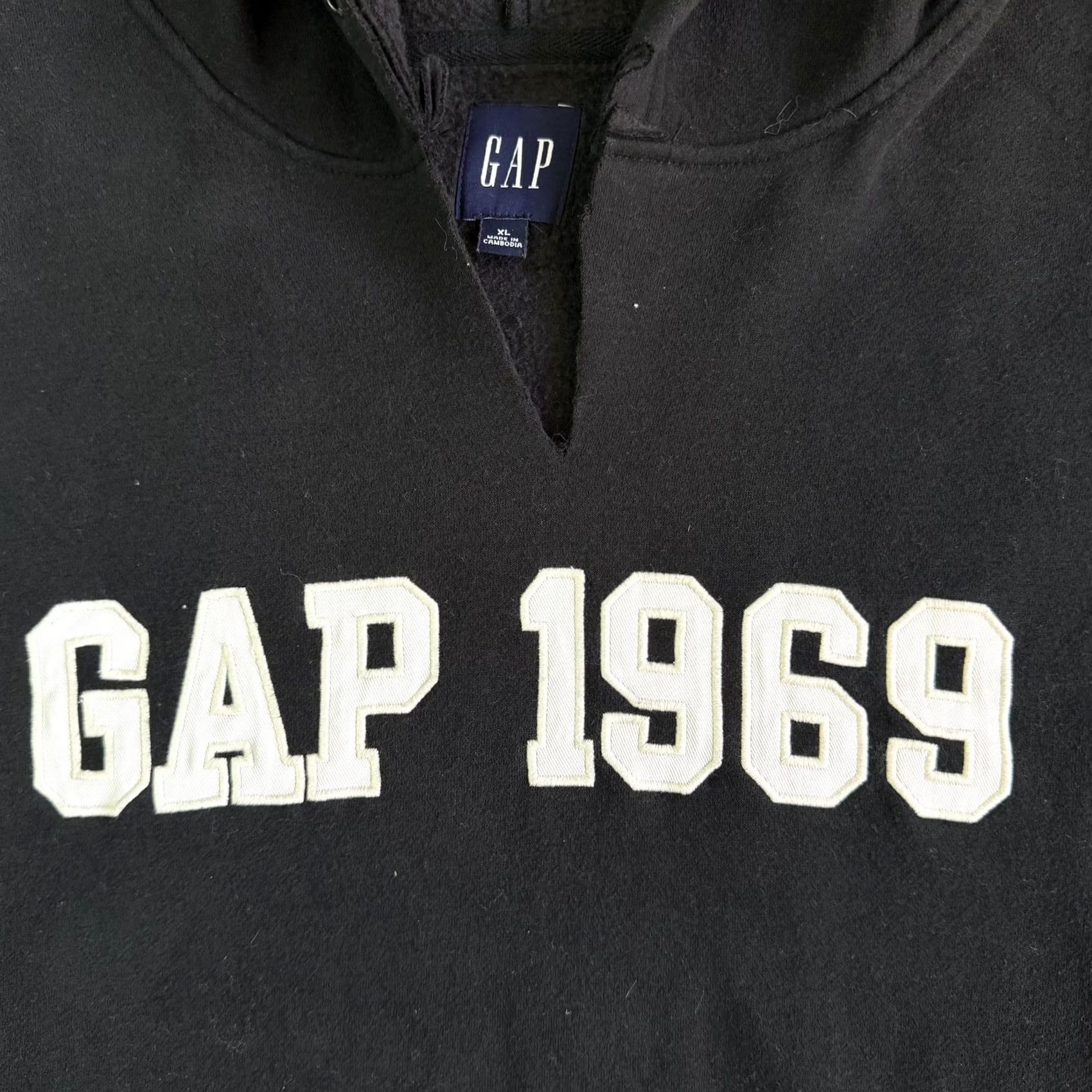 Gap Gap Shirt Mens XL Black Hoodie Fleece Pullover Graphic Kangaroo Sweatshirt Size US XL / EU 56 / 4 - 2 Thumbnail