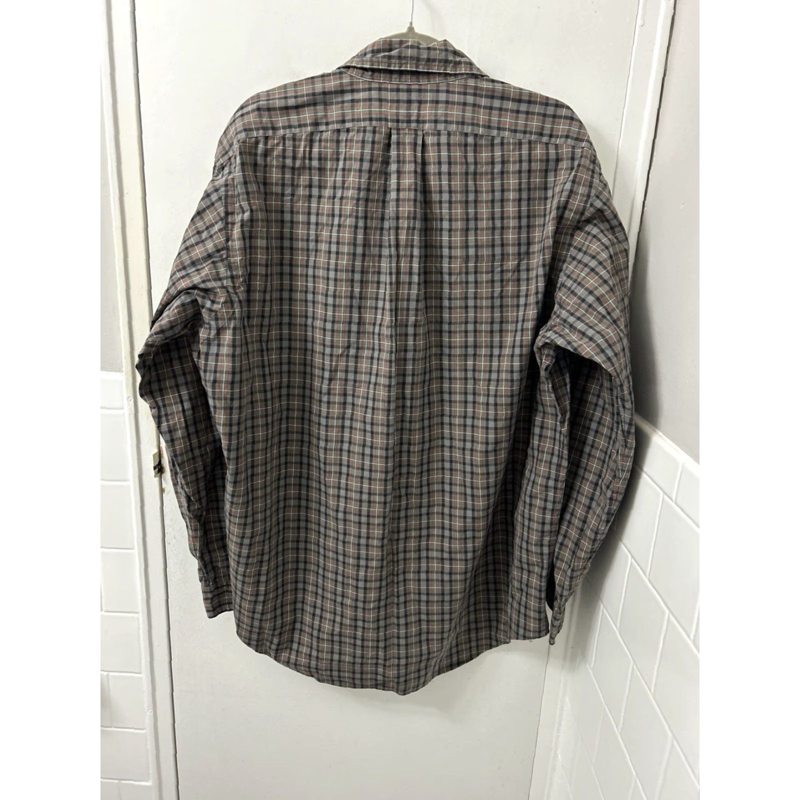 Ralph Lauren VTG Ralph Lauren Shirt Mens L Brown Gray Classic Fit Button Down Red Pony L/S longsleeve Embroidered Plaid Category: Shirt Size US L / EU 52-54 / 3 - 7 Thumbnail
