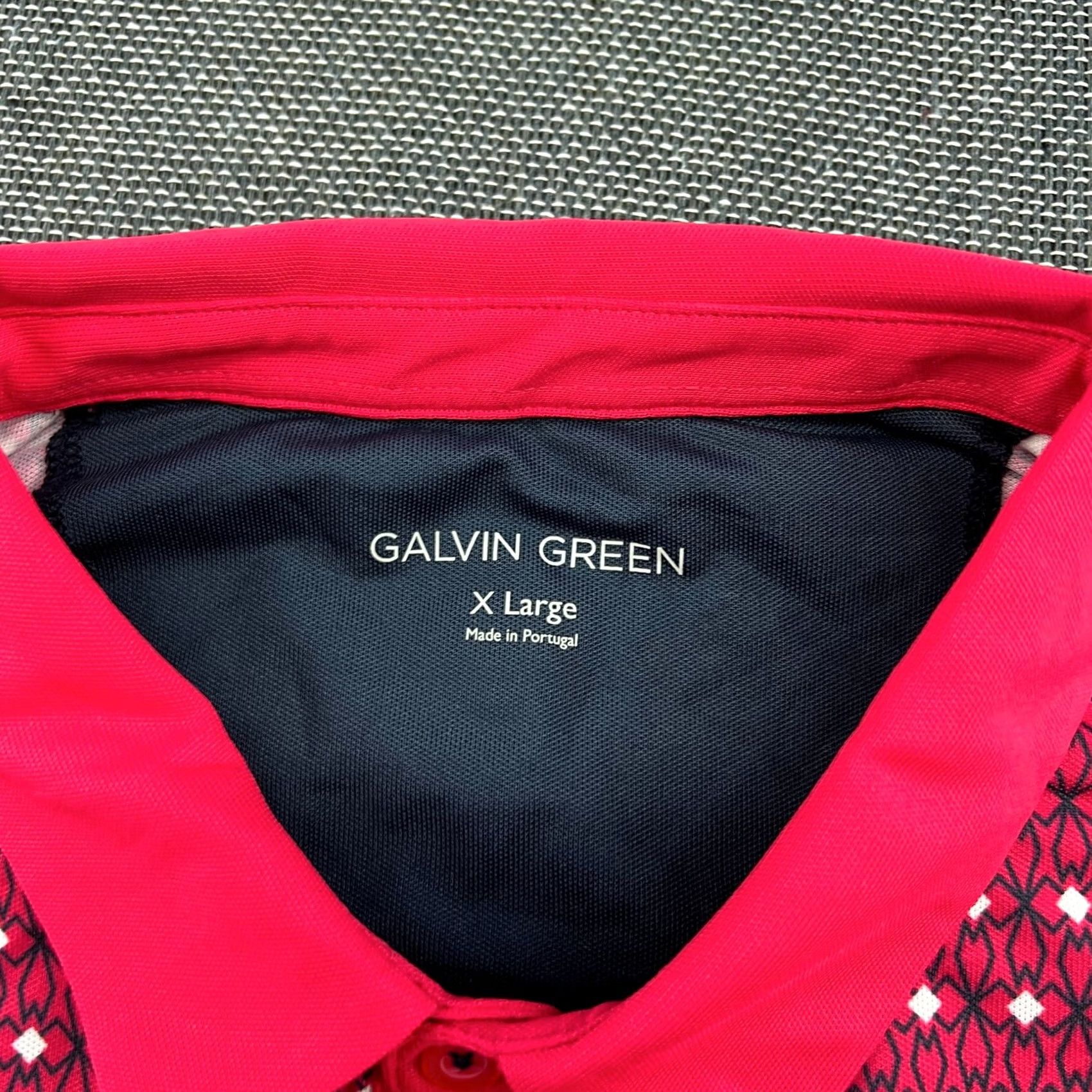 Galvin Green Galvin Green Shirt Mens XL Red Marcus Ventil8 Plus Polo Stretch UV Dry Top Polo Shirt Mens XL Red Galvin Green Ventil8 Plus UV Dry Top Size US XL / EU 56 / 4 - 5 Thumbnail
