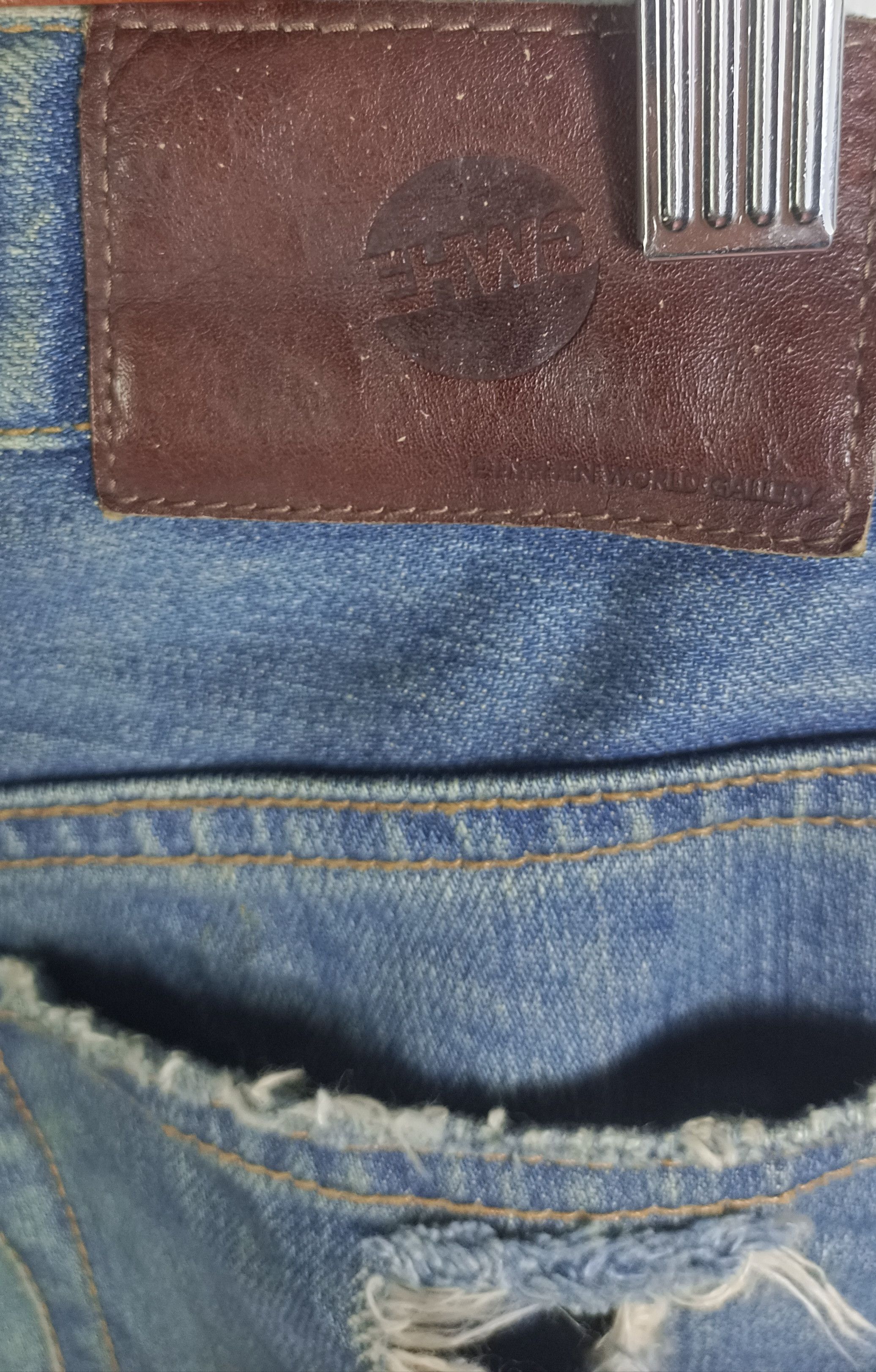 Japanese Brand × Jean × Vintage Vintage💥 Ehyphen World Gallery Mens Distressed Jeans Size US 30 / EU 46 - 12 Thumbnail