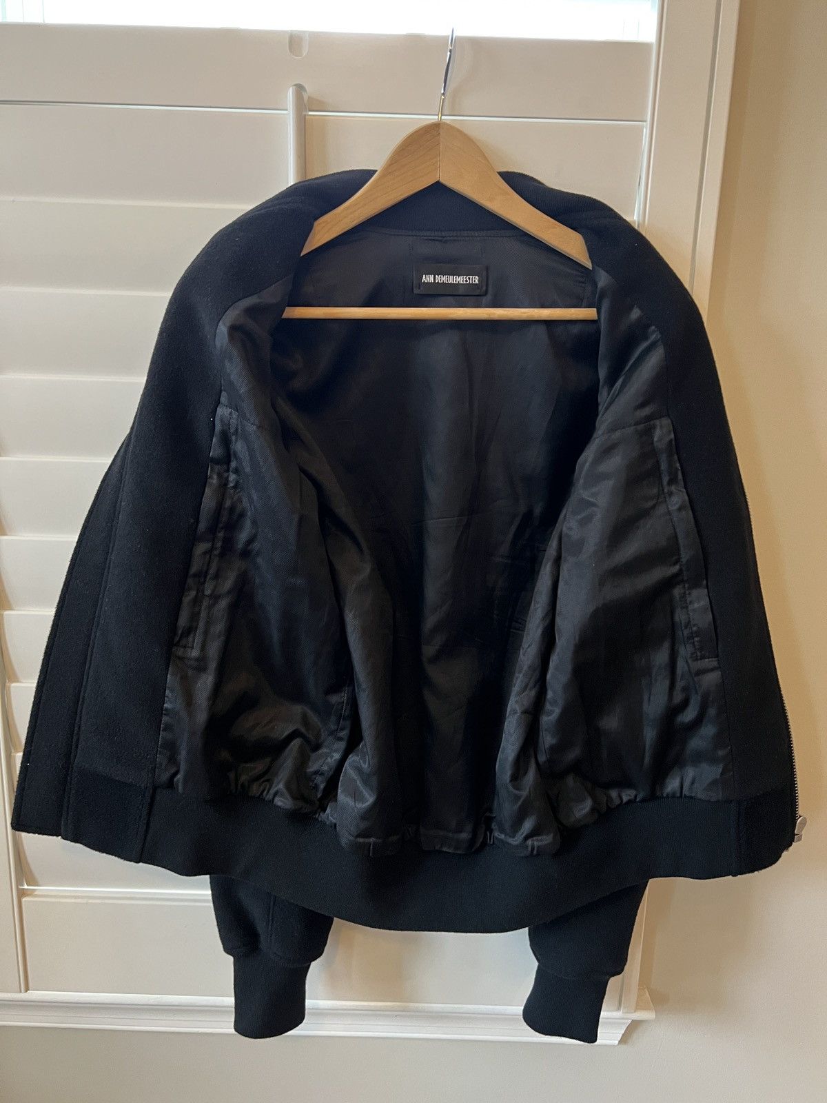 Ann Demeulemeester Ann Demeulemeester Barbara Wool Bomber Jacket - AW23 Size US S / EU 44-46 / 1 - 6 Thumbnail