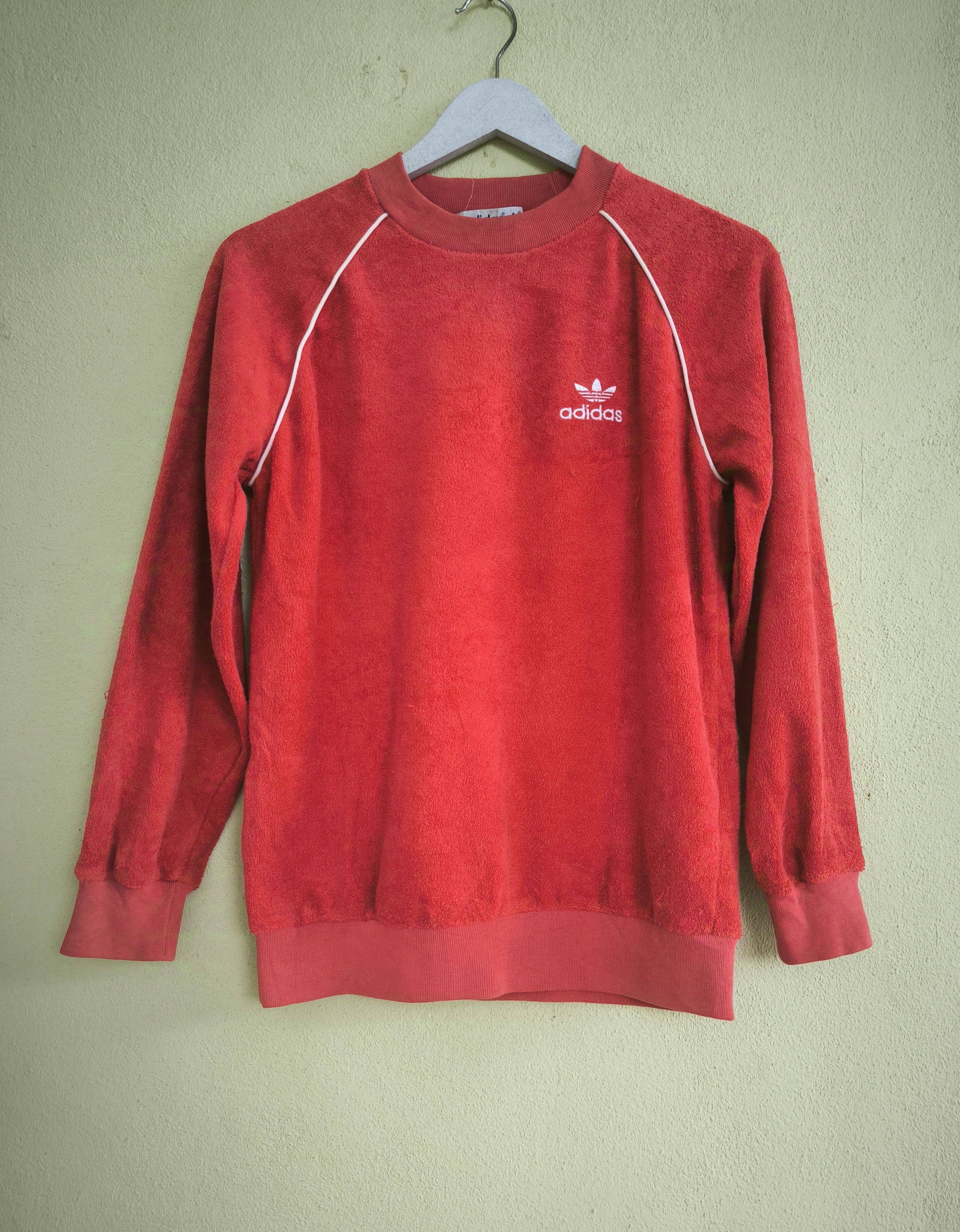 Adidas × Descente × Vintage Vtg ADIDAS trefoil by DESCENTE velvet sweatshirt Size US S / EU 44-46 / 1 - 1 Thumbnail