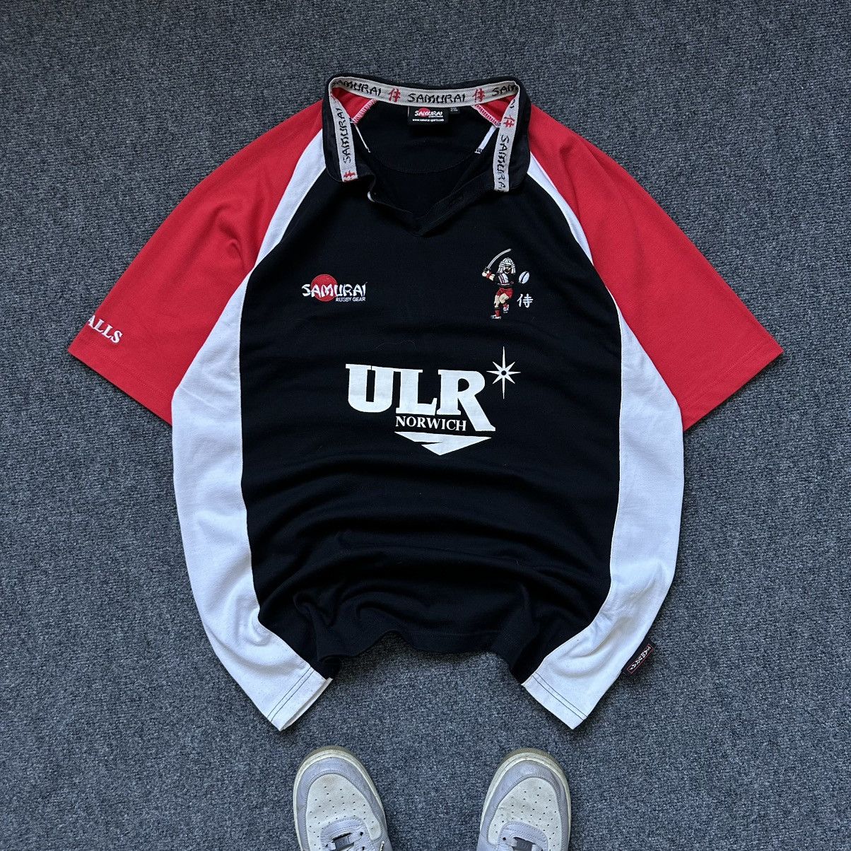 Japanese Brand VTG Samurai Team 7s Polo Rugby ULR Norwich Japan Size XXL Y2 Size US XXL / EU 58 / 5 - 2 Thumbnail