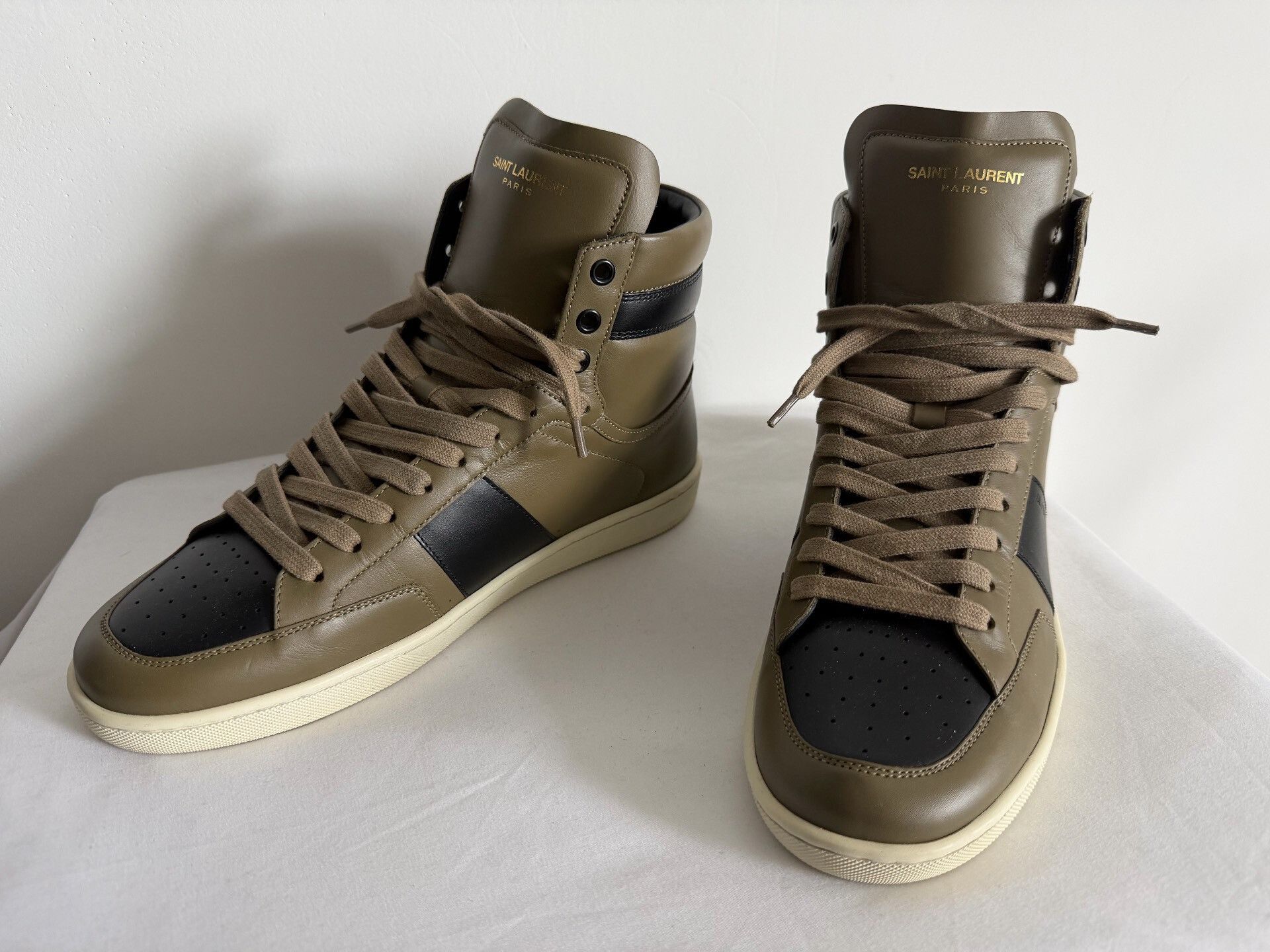 Saint Laurent Paris Saint Laurent SL10H High Top Sneakers Size US 8 / EU 41 - 1 Thumbnail