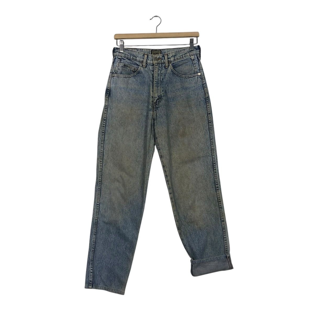Levi's 🔥VINTAGE ACID WASH DESIGN LEVIS DENIM STRAIGHT CUT Size 28" / US 6 / IT 42 - 15 Thumbnail