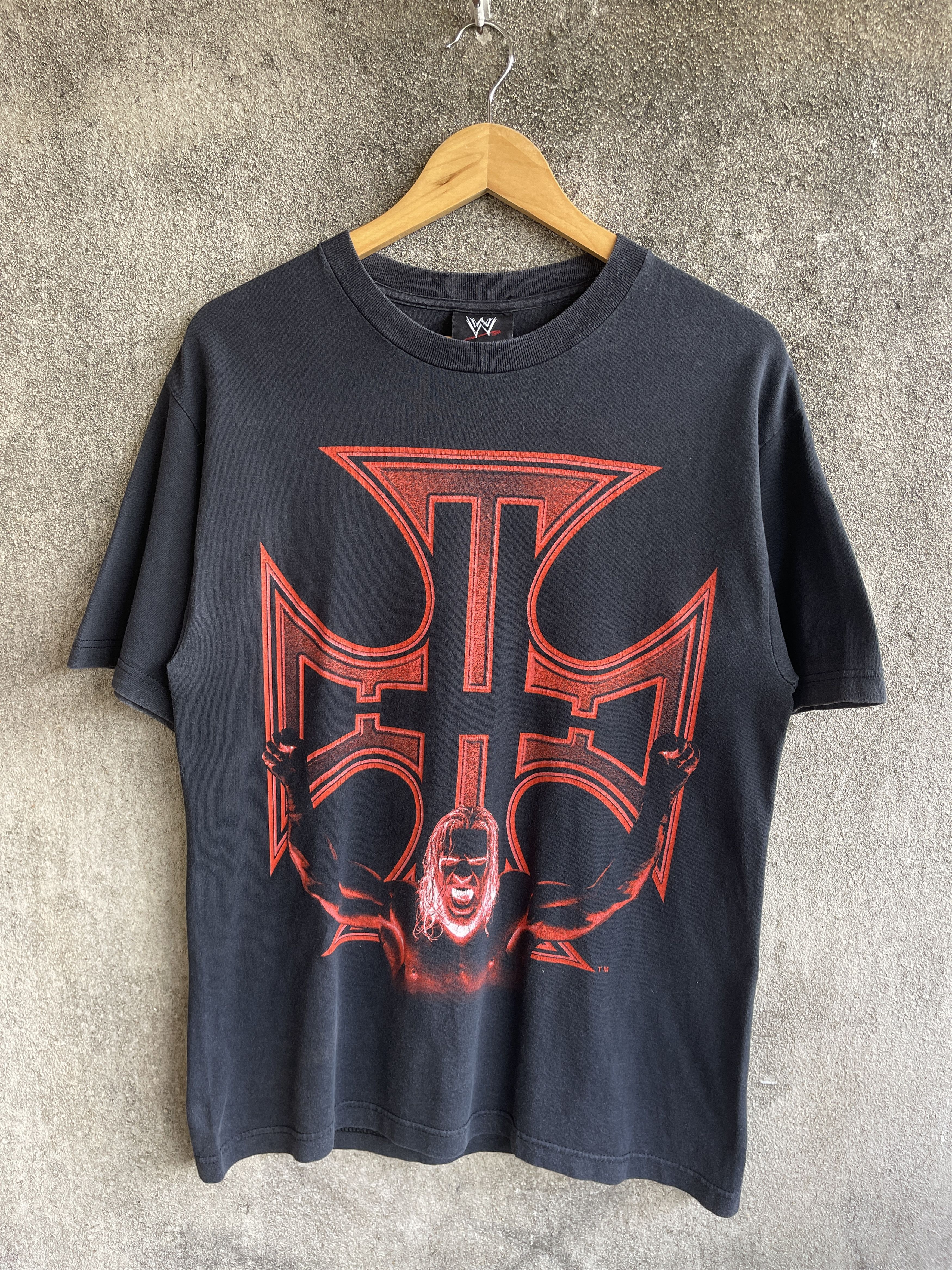 WWE Vintage’y2k🔥WWE TRIPLE H Wrestling🔥Big Prints Sun Faded Tee Size US M / EU 48-50 / 2 - 1 Thumbnail