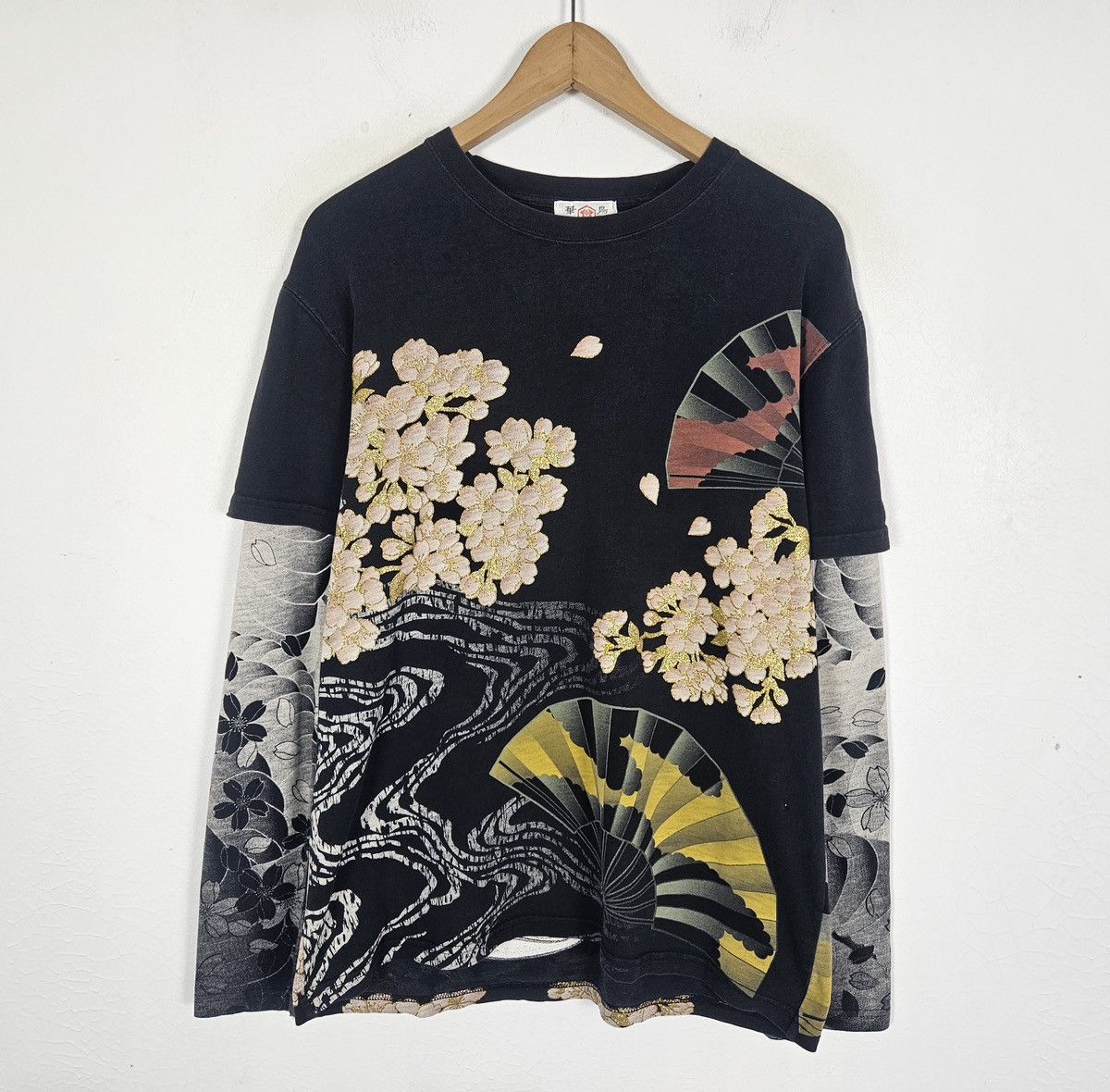 Karakuri Tamashii Vintage Karakuri style japanese sukajan embroidery tee shirt Size US L / EU 52-54 / 3 - 3 Thumbnail