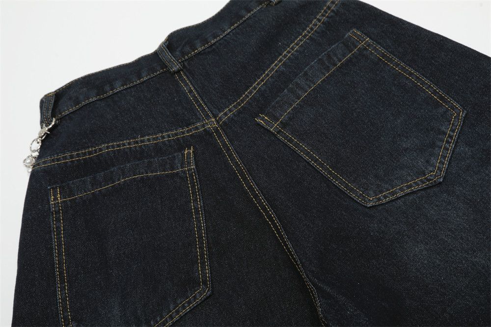 Japanese Brand × Jean Men's street washed loose casual chain cutlass jeans y2k Size US 32 / EU 48 - 6 Thumbnail