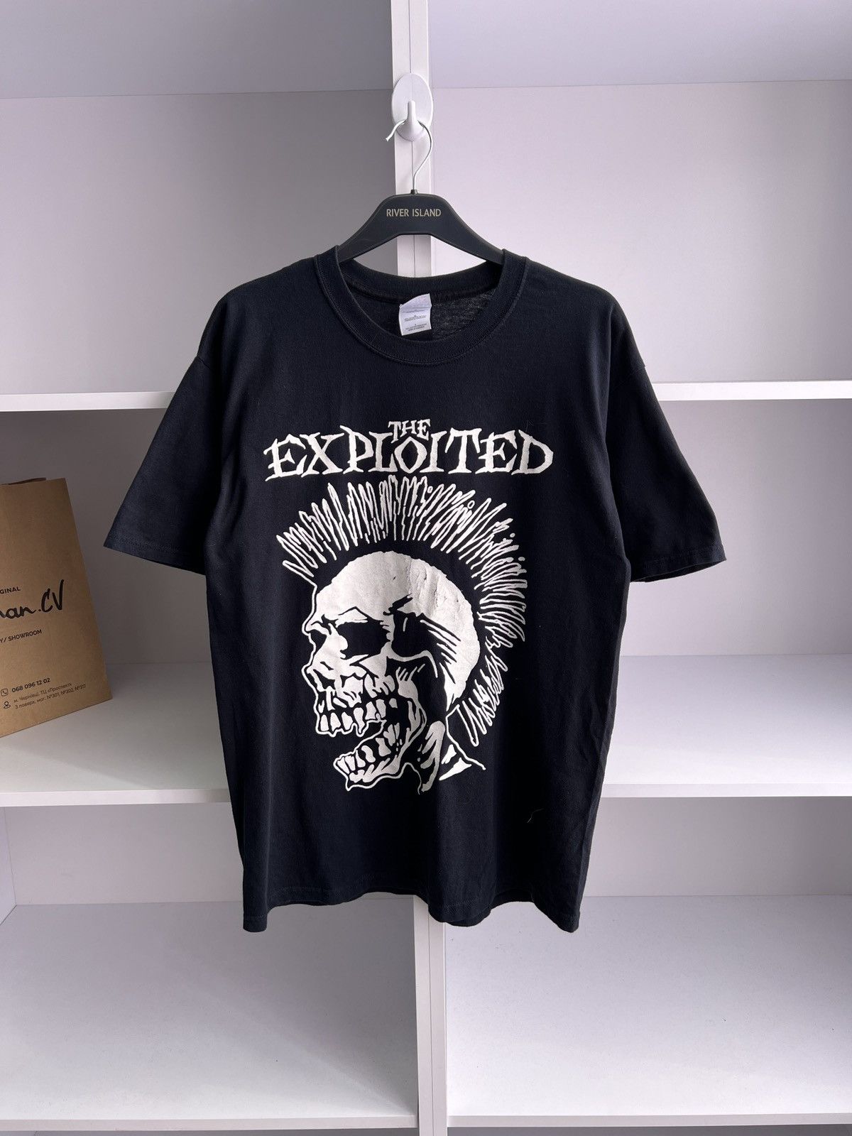 Band Tees × Vintage Vintage 2004 The Exploited T Shirt Black Skull Rock Punk Tee Size US L / EU 52-54 / 3 - 4 Thumbnail