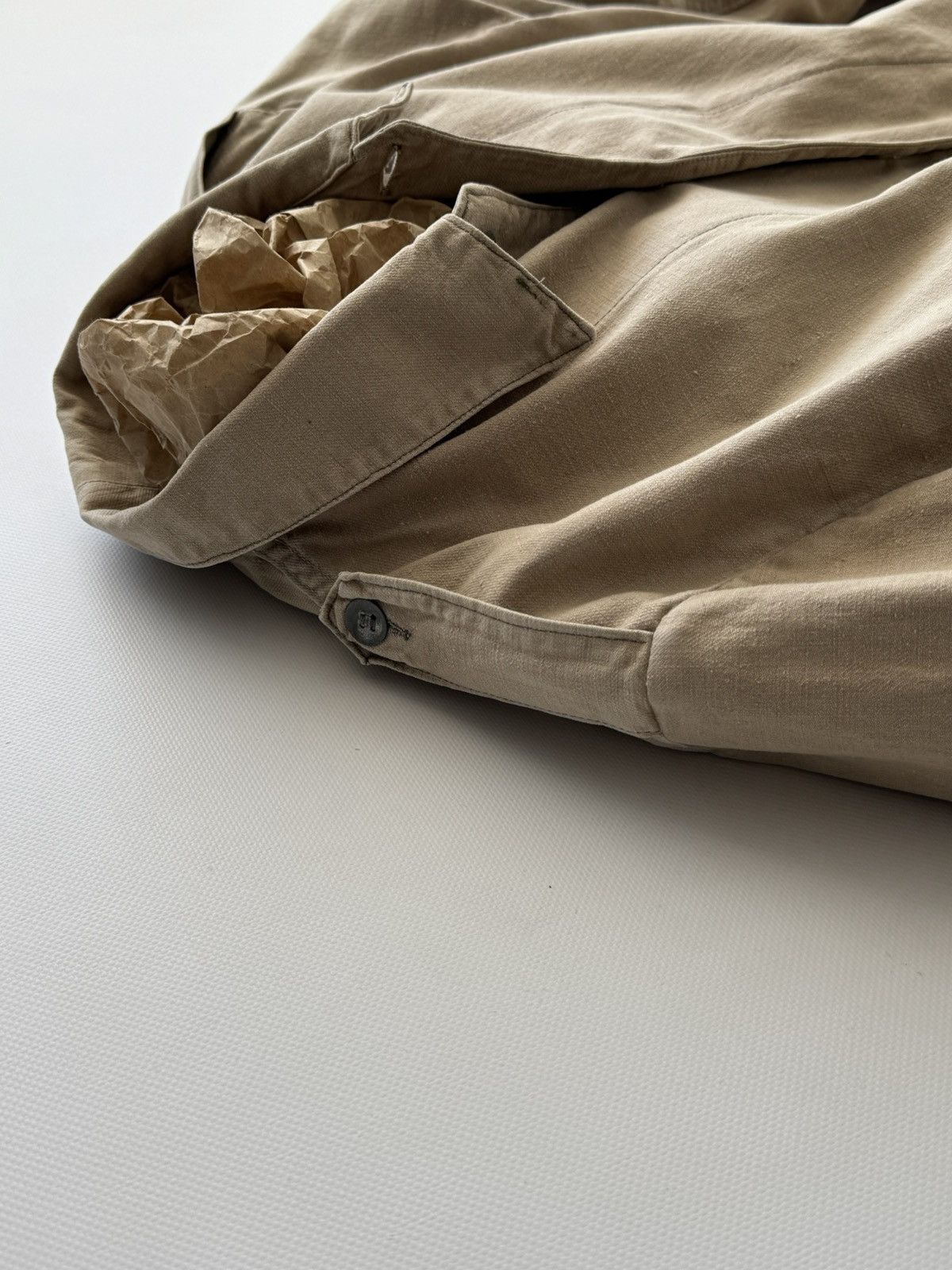 Vintage Vintage 1940s Swedish Army M39 Work Jacket Size US L / EU 52-54 / 3 - 4 Thumbnail