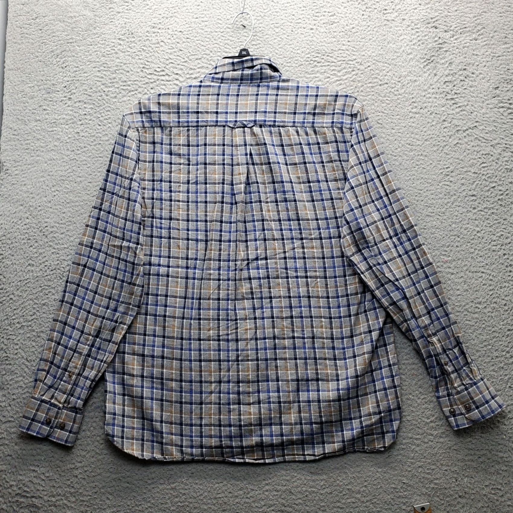 Jos. A. Bank Jos. A. Bank Button-Down Shirt Mens L Multi Plaid Flannel Tailored Fit Collared Size US L / EU 52-54 / 3 - 2 Thumbnail