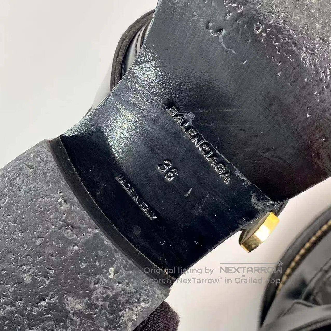 Other Balenciaga Cut-out gold buckle motorcycle boots| Size US 5.5 / IT 35.5 - 7 Thumbnail
