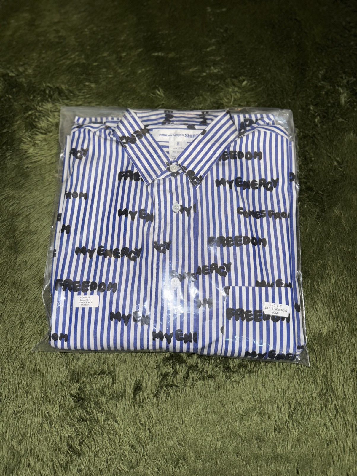 Comme des Garcons SHIRT [M] COMME des GARÇONS Shirt 24AW FRANCE MADE Lettering Shirt Size US M / EU 48-50 / 2 - 12 Thumbnail