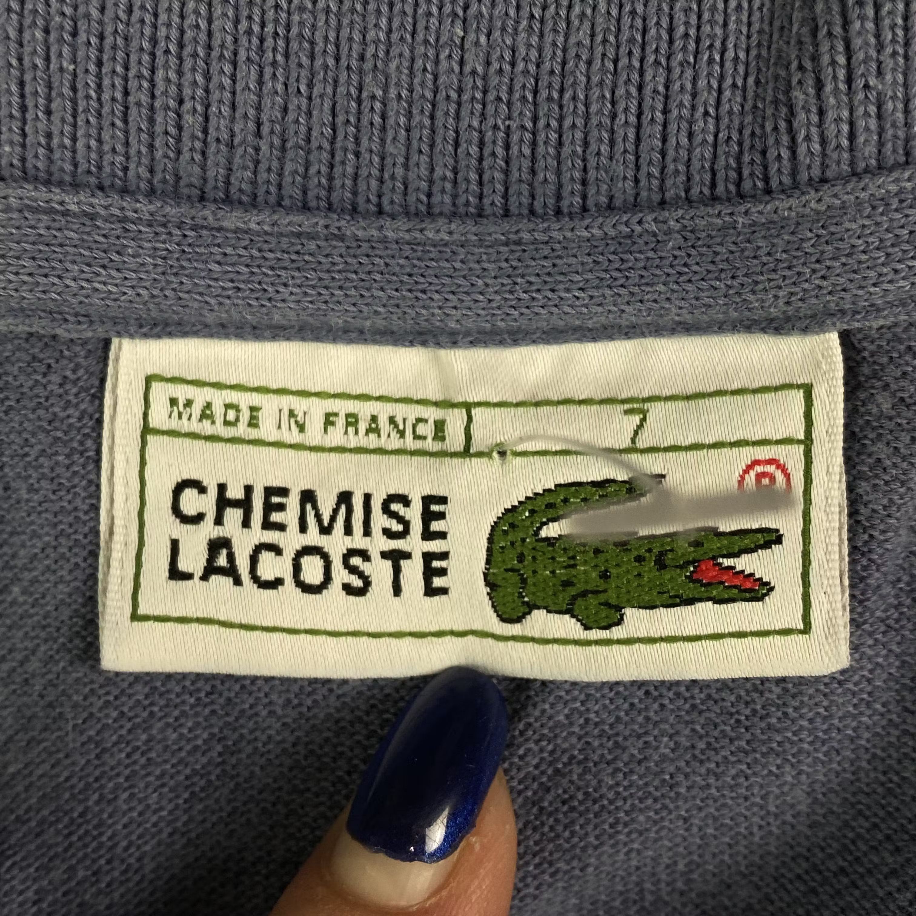 Lacoste × Vintage Mens Long Sleeve Lacoste Chemise Vintage Size 7 Size US L / EU 52-54 / 3 - 4 Thumbnail