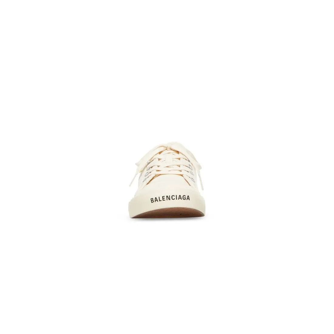 Balenciaga o1mt1gz0425 Paris Low Top Sneakers in Cream Size US 13 / EU 46 - 3 Thumbnail