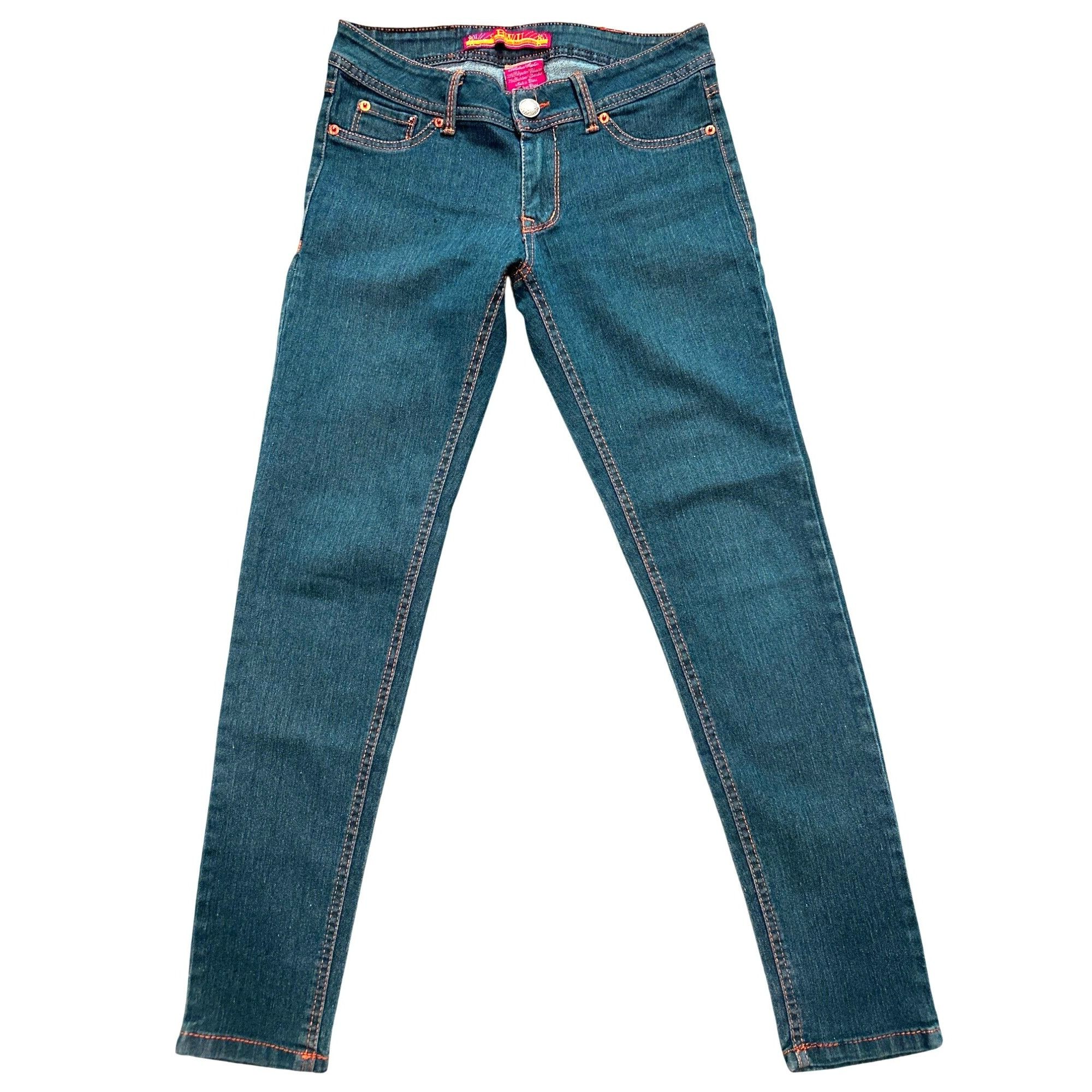 Other 2BWU Jeans Company Skinny Embroidered Back Pockets Orange St Size 28" / US 6 / IT 42 - 2 Thumbnail
