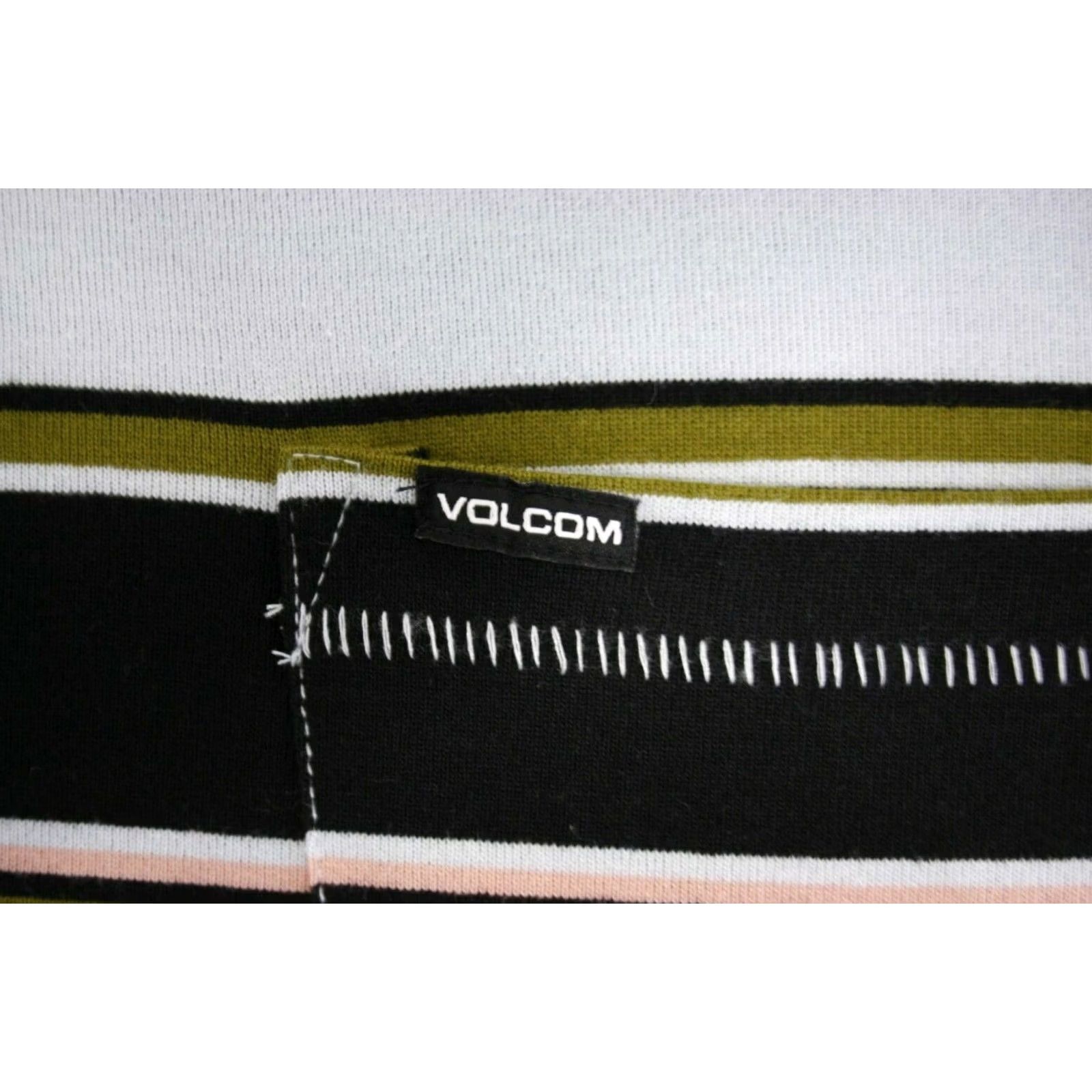 Volcom Volcom Men's Pale Blue Laney Crew S/S T-Shirts S06 (S) | Volcom Shirt, Short Sleeve, Logo, Striped, 60% Cotton 40% Polyester, Vintage No Size US S / EU 44-46 / 1 - 4 Thumbnail