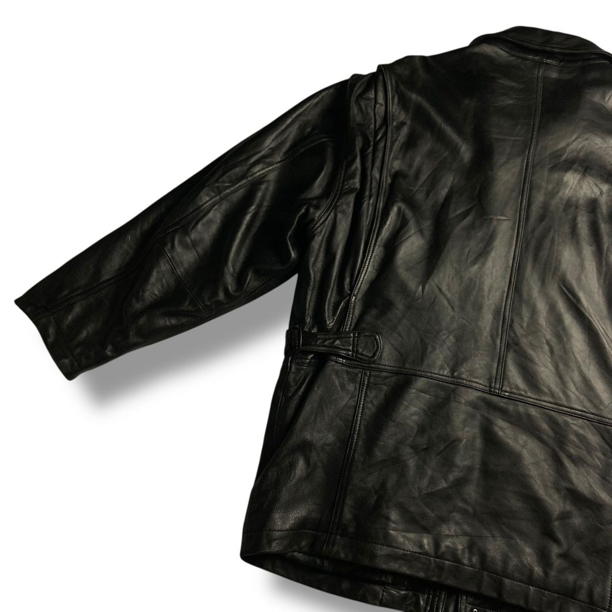 Genuine Leather 🇯🇵 LEATHER COMPANY LEYMUSIS BUTTON UP FULL ZIP HEAVY JACKET Size US M / EU 48-50 / 2 - 6 Thumbnail