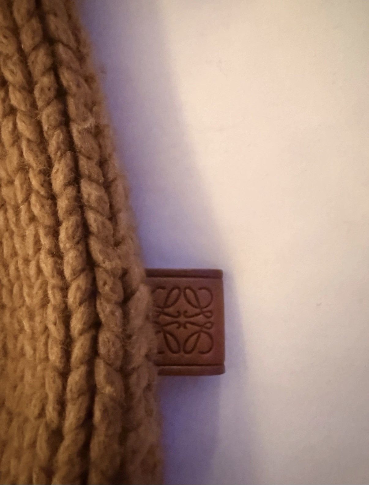 Loewe LOEWE Suede-Trimmed Wool Rollneck Sweater Brown L Size US L / EU 52-54 / 3 - 11 Thumbnail
