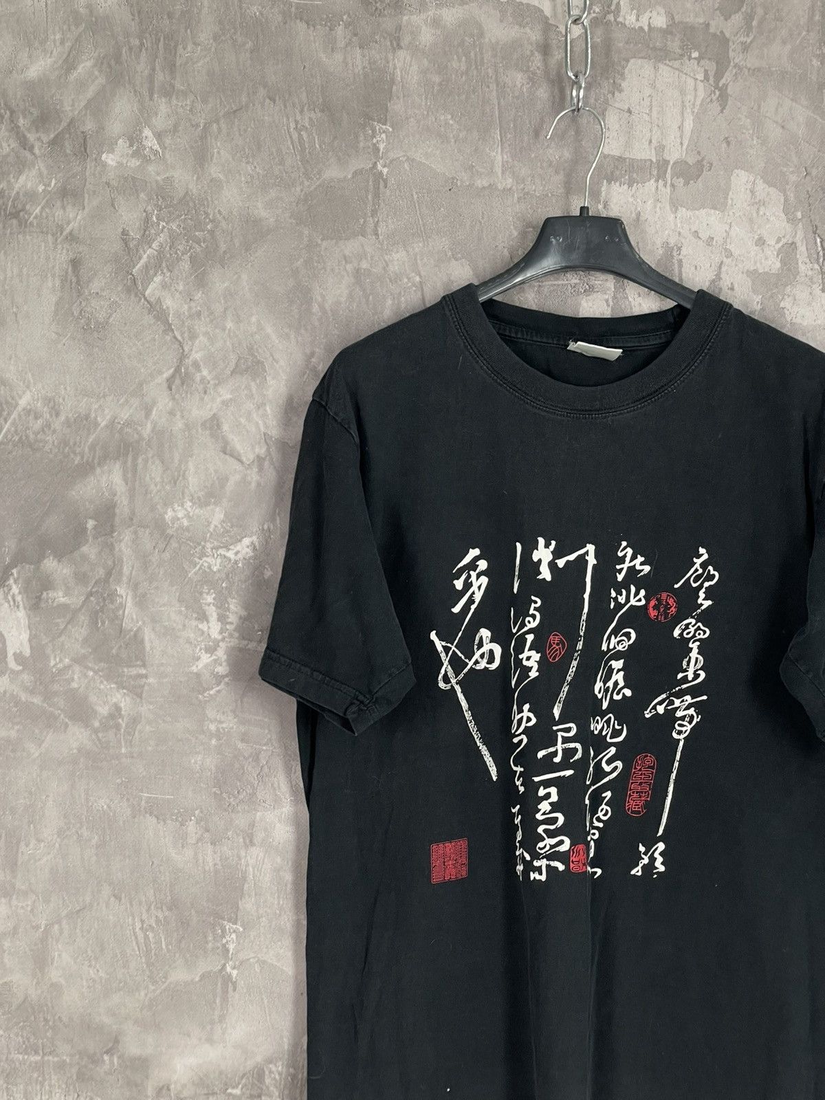 Japanese Brand × Vintage Vintage 00s Japanese Design Unique T shirt Size US XL / EU 56 / 4 - 3 Thumbnail