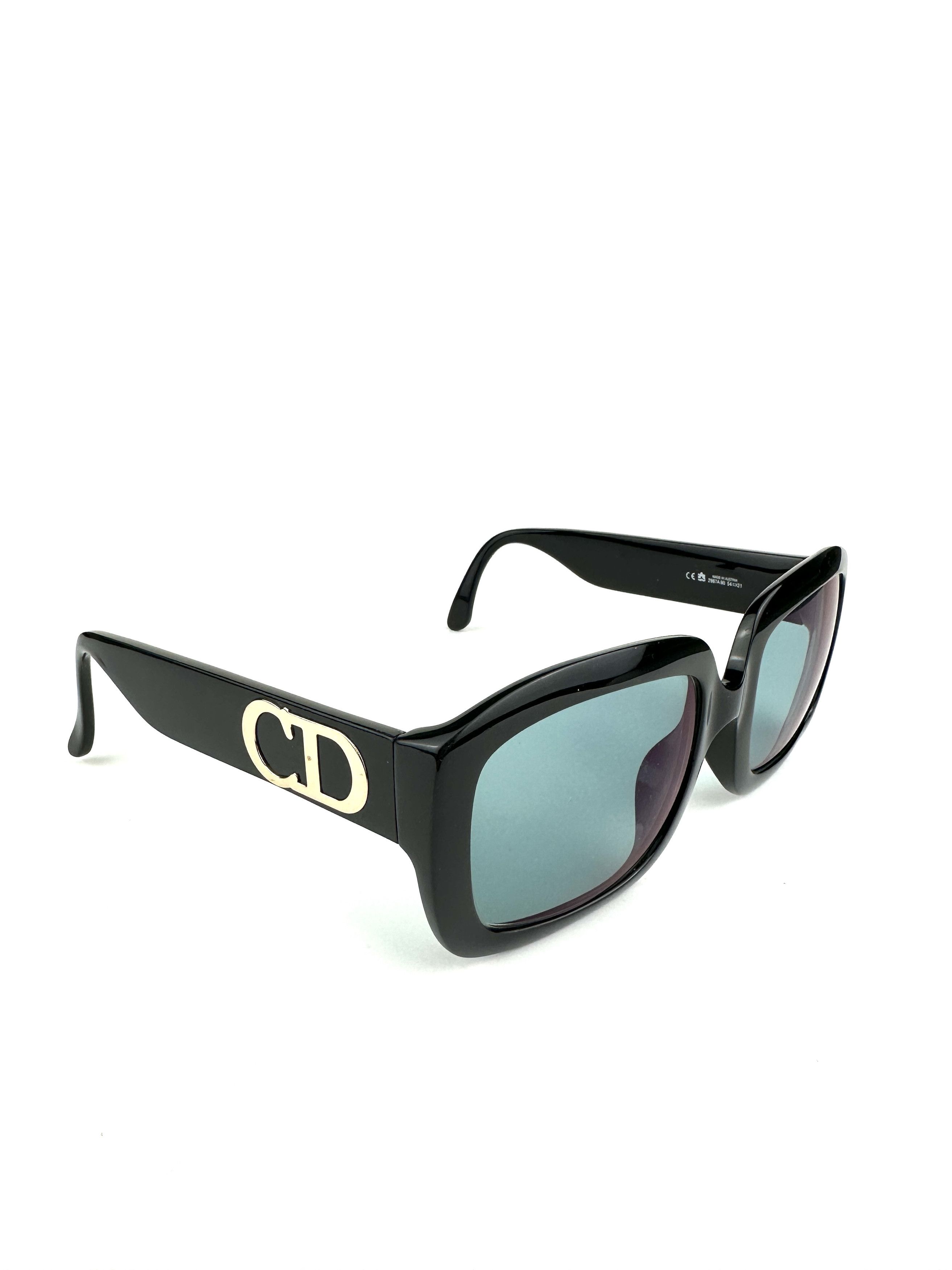 Dior 1980s Dior oversized Square CD Logo Sunglasses Size ONE SIZE - 2 Thumbnail