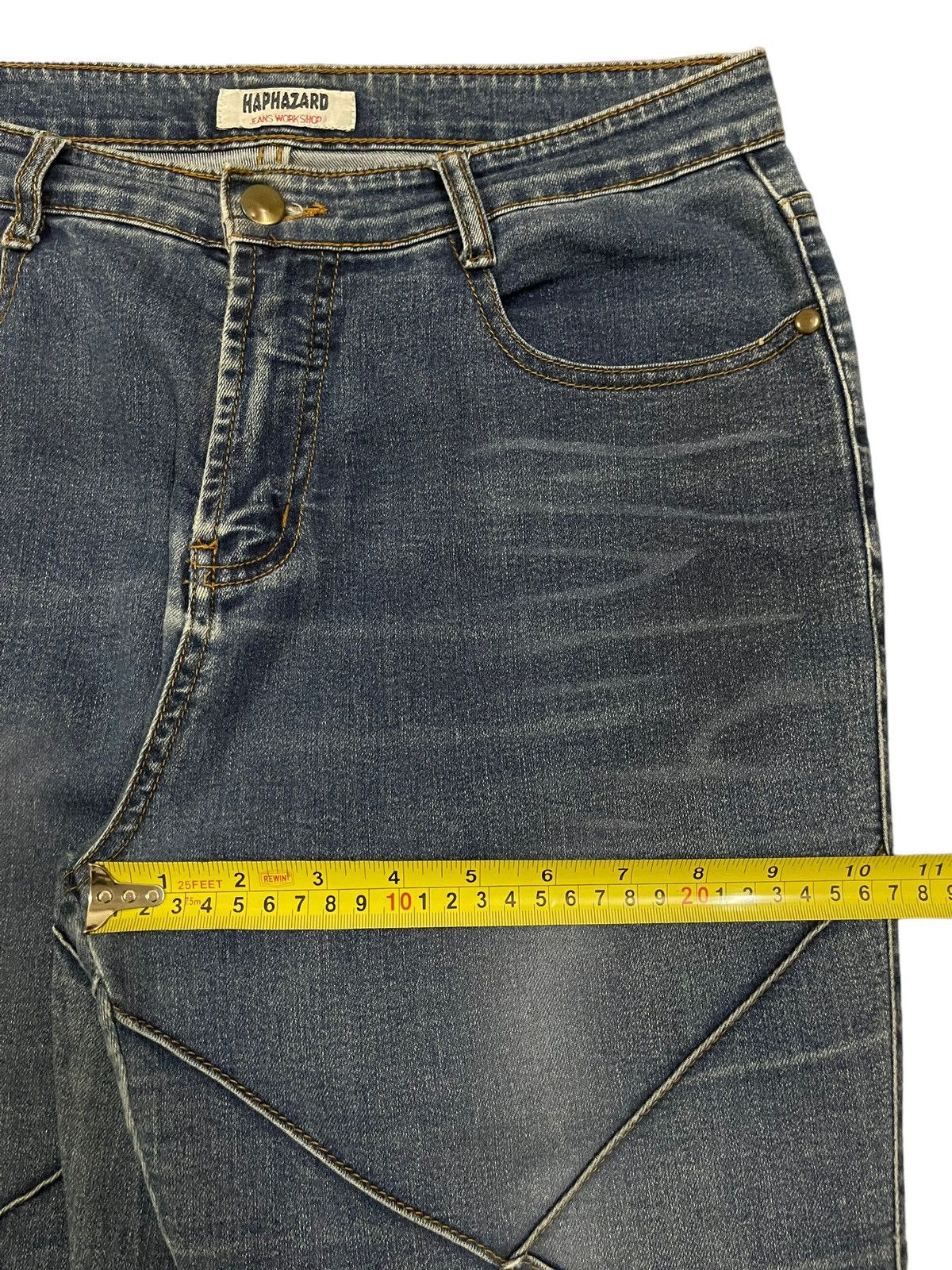 Hysteric Glamour Vintage Japanese Brand Faded Wash Patch Line Style Jeans Size US 31 - 13 Thumbnail