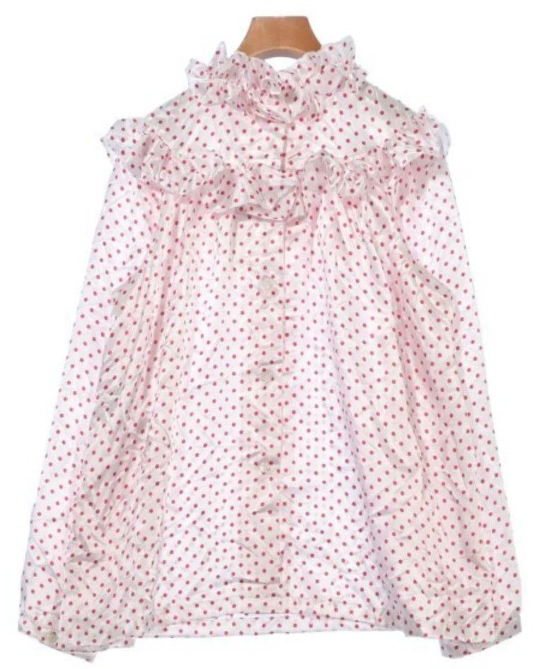 Comme des Garcons Comme Des Garcons Long sleeves with red polka-dot lace col Size S / US 4 / IT 40 - 2 Thumbnail