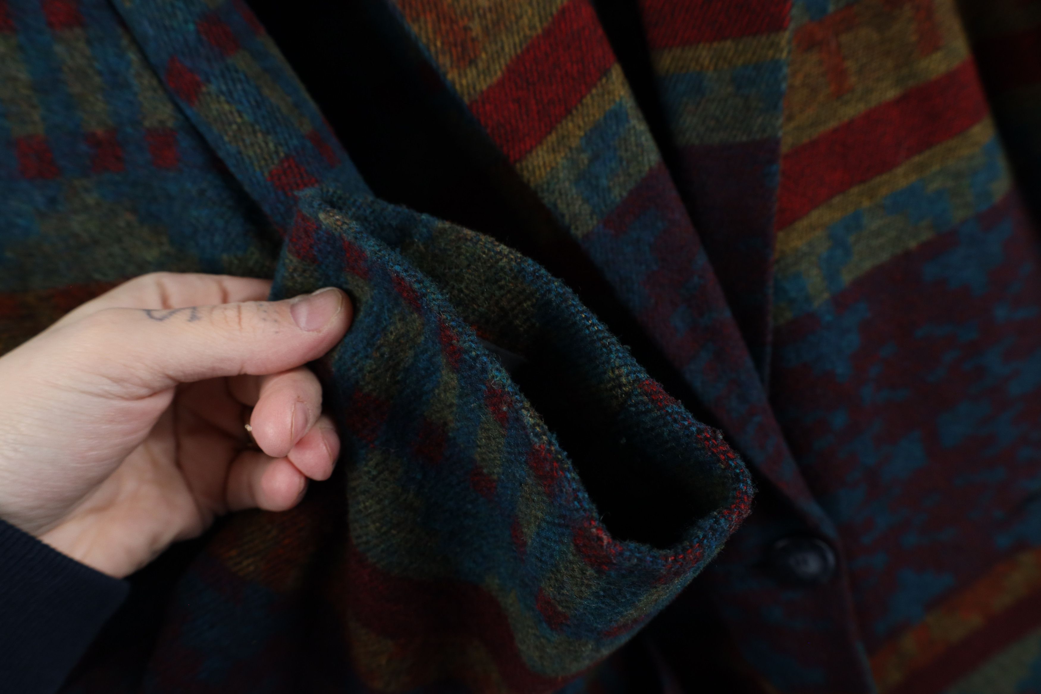 Vintage Vintage 90s Streetwear Southwestern Wool Blazer Jacket Size M / US 6-8 / IT 42-44 - 7 Thumbnail