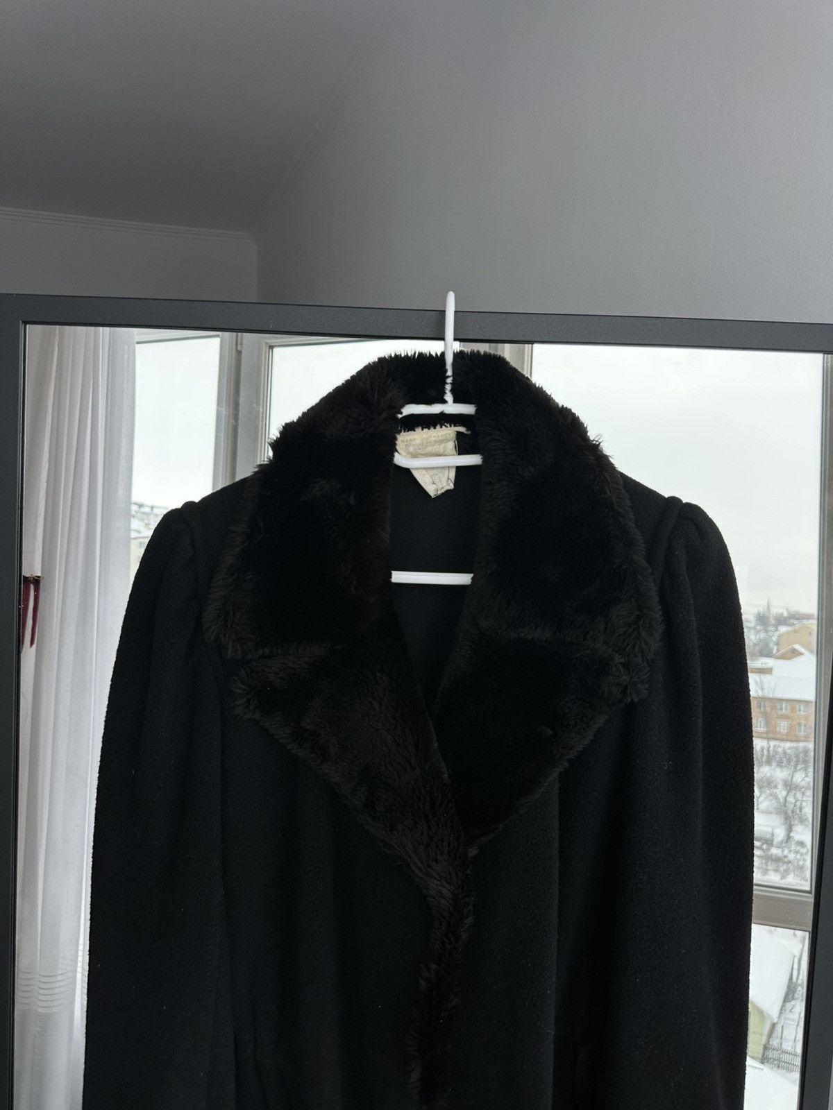 Sonia Rykiel Vintage Sonia Rykiel Wool Coat Faux Fur Collar Long Elegant Size M / US 6-8 / IT 42-44 - 3 Thumbnail