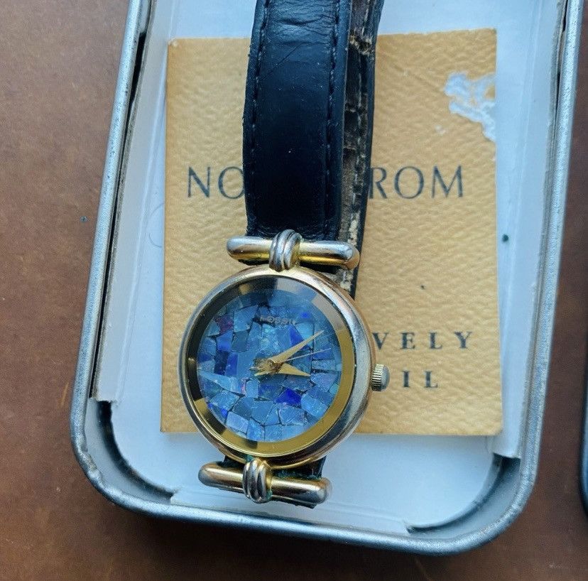 Fossil 1994 FOSSIL SHATTERED ABALONE FOSSIL WATCH PC-7327 Size ONE SIZE - 4 Thumbnail