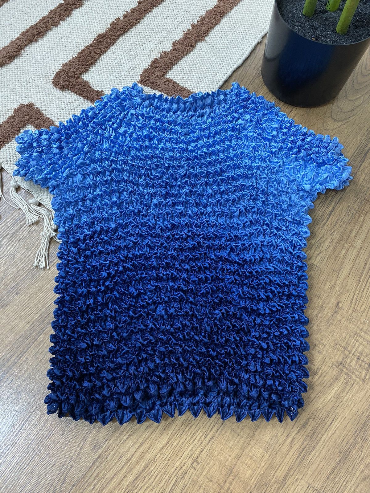 Vintage SHIBORI SRIDER POPCORN GRADIENT TOP DOUBLET STYLE Size ONE SIZE - 2 Thumbnail