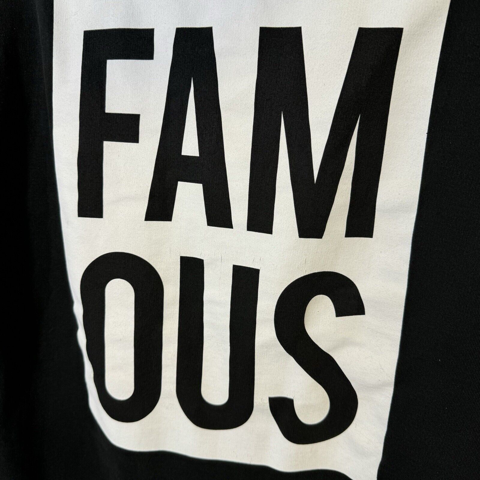 Vintage Famous Hoodie Sweatshirt Mens Medium Black Full Zip Size US M / EU 48-50 / 2 - 12 Thumbnail