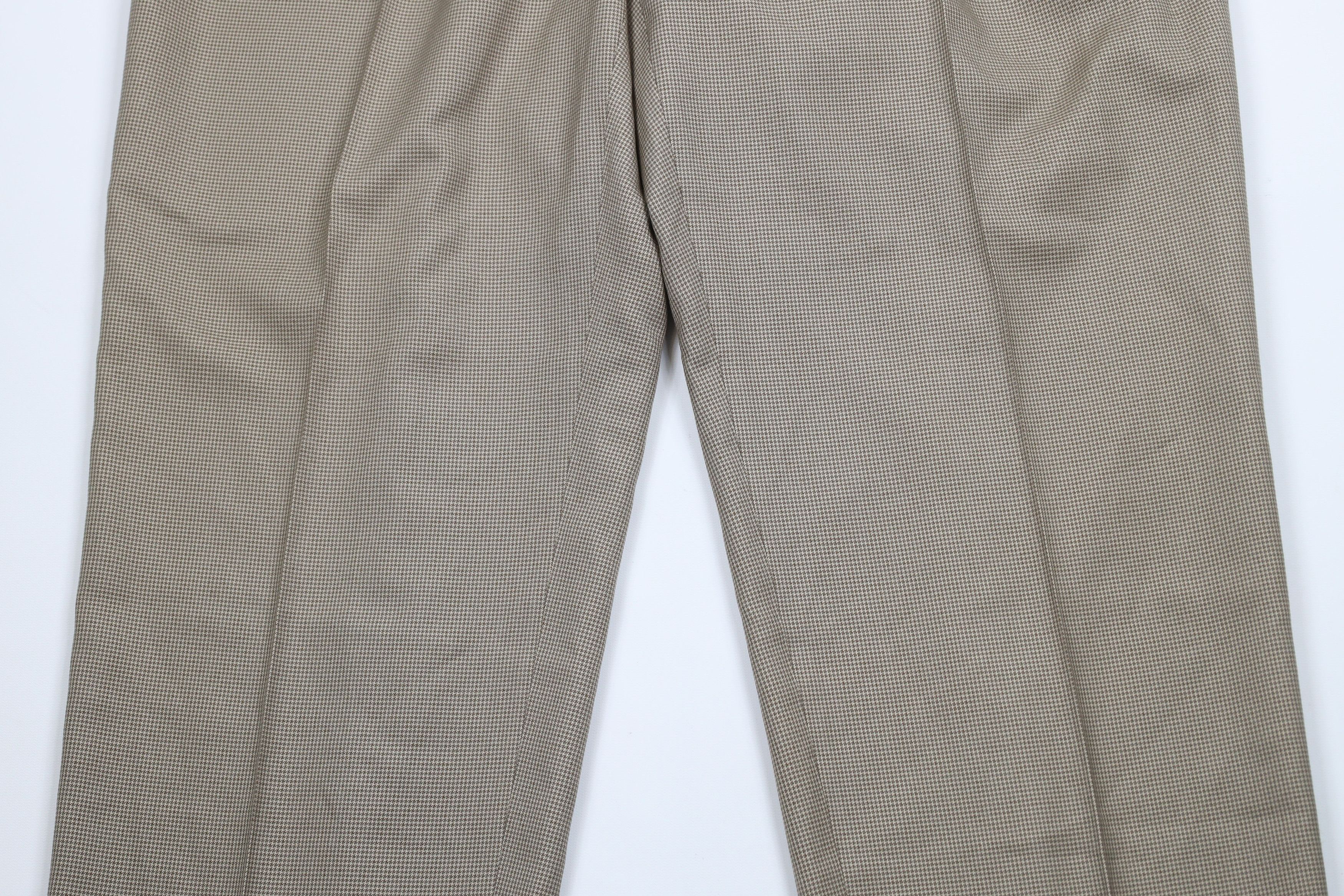 Ralph Lauren × Vintage Vintage 90s Ralph Lauren Houndstooth Wide Leg Chino Pants Size US 42 / EU 58 - 3 Thumbnail