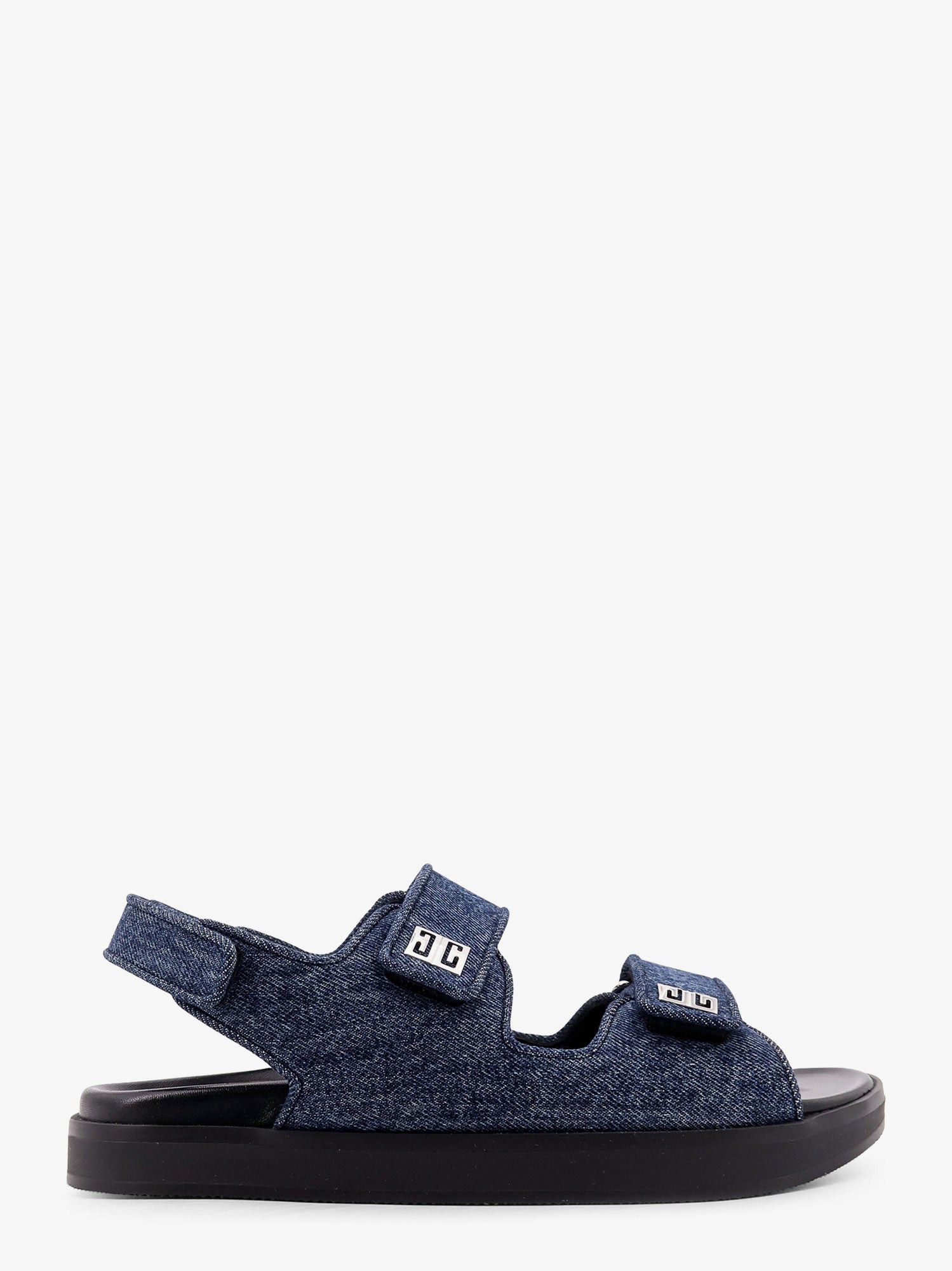 Givenchy Strap Flat Denim Sandals Size US 10 / IT 40 - 1 Thumbnail