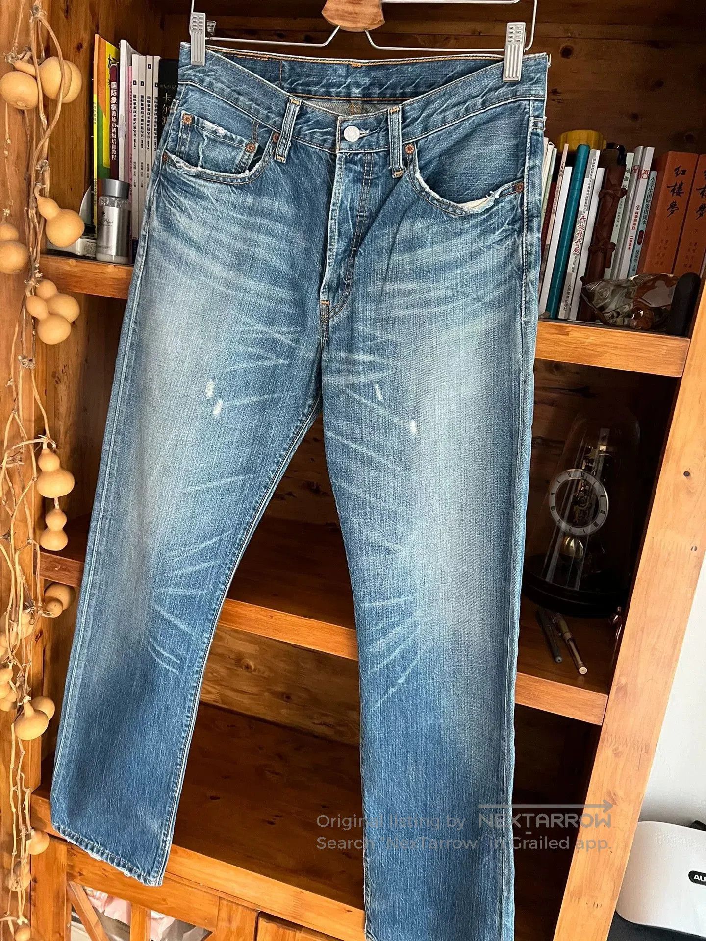 Levi's levis vintage wash straight leg jeans. Size US 32 / EU 48 - 3 Thumbnail