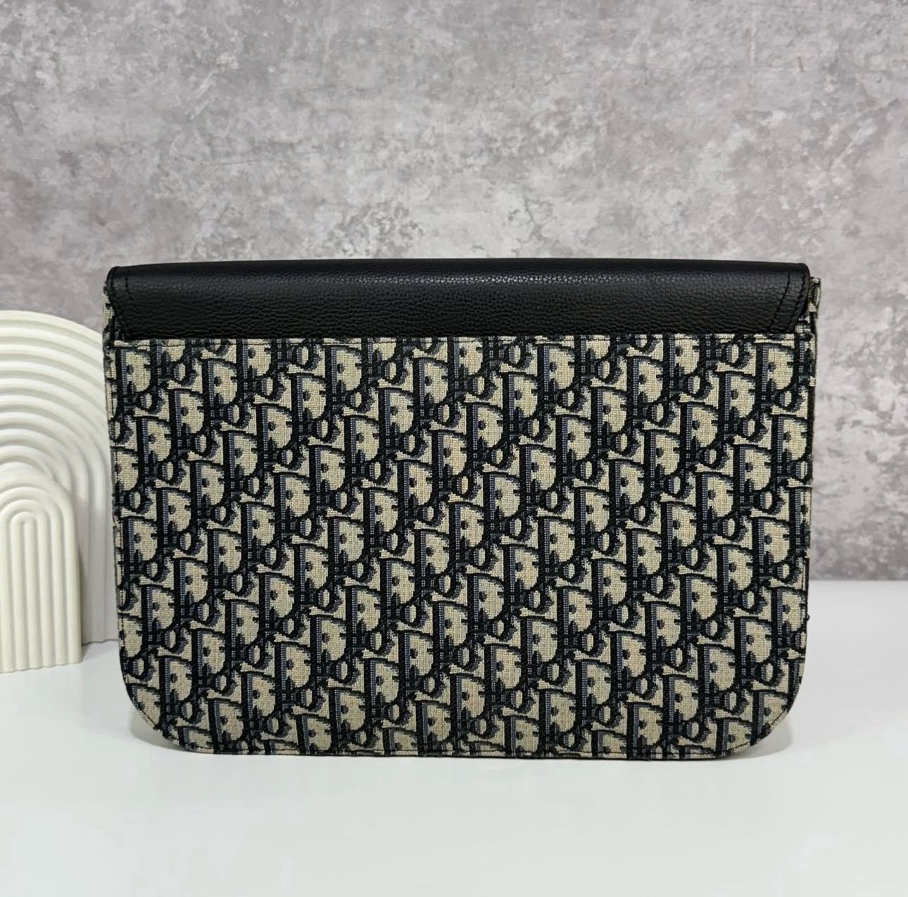 Dior Dior Saddle A4 Pouch Beige & Black Oblique Jacquard Fullset Size ONE SIZE - 15 Thumbnail