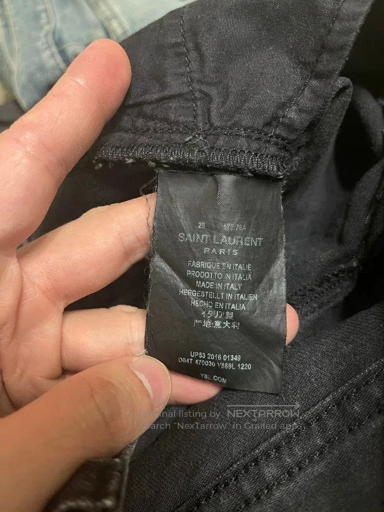 Saint Laurent Paris Saint Laurent Destroyed Skinny Jeans. Size US 29 - 4 Thumbnail