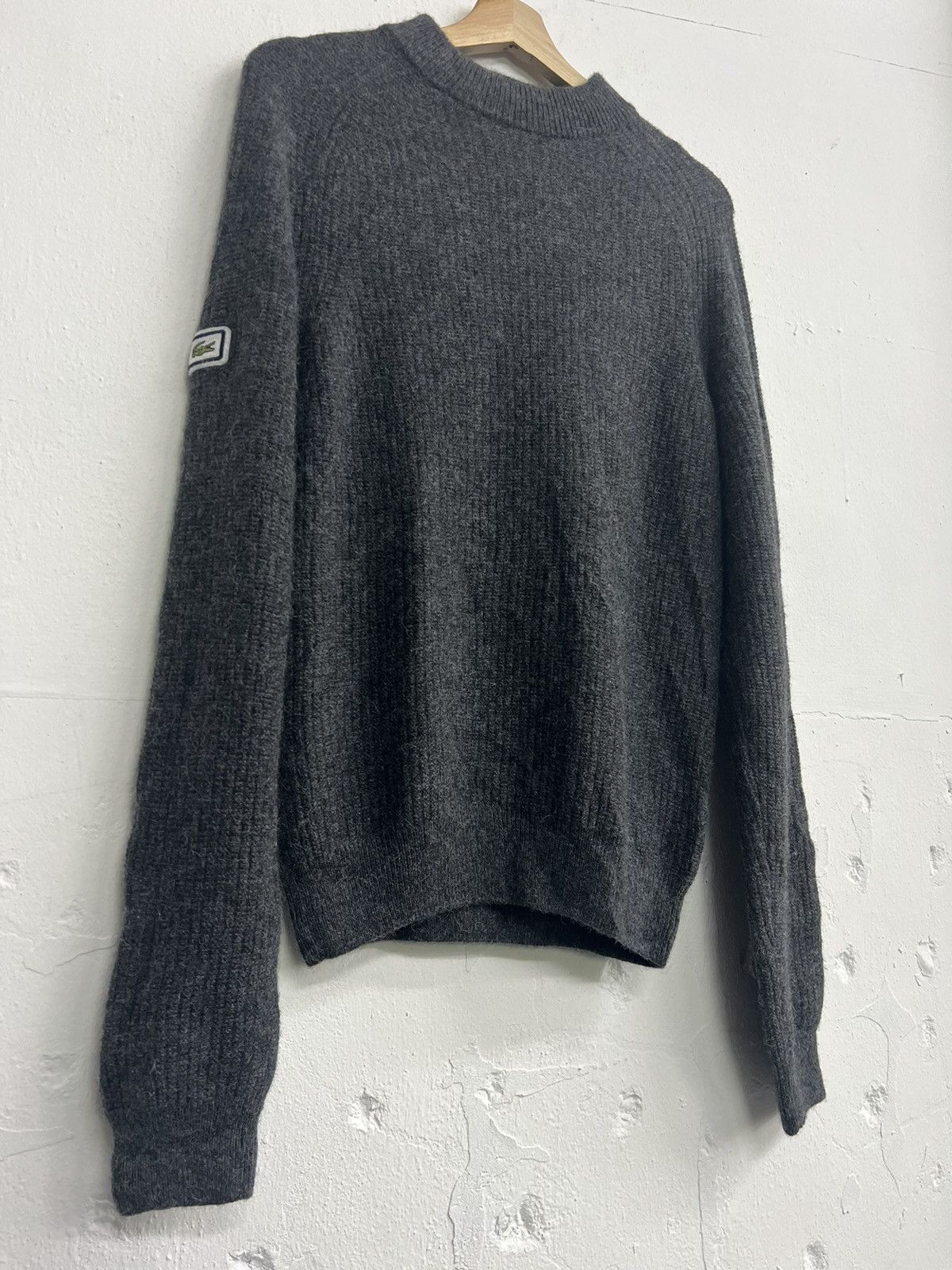 Lacoste × Vintage Vintage Lacoste Grey Knit Wool Sweater Size US XS / EU 42 / 0 - 4 Thumbnail