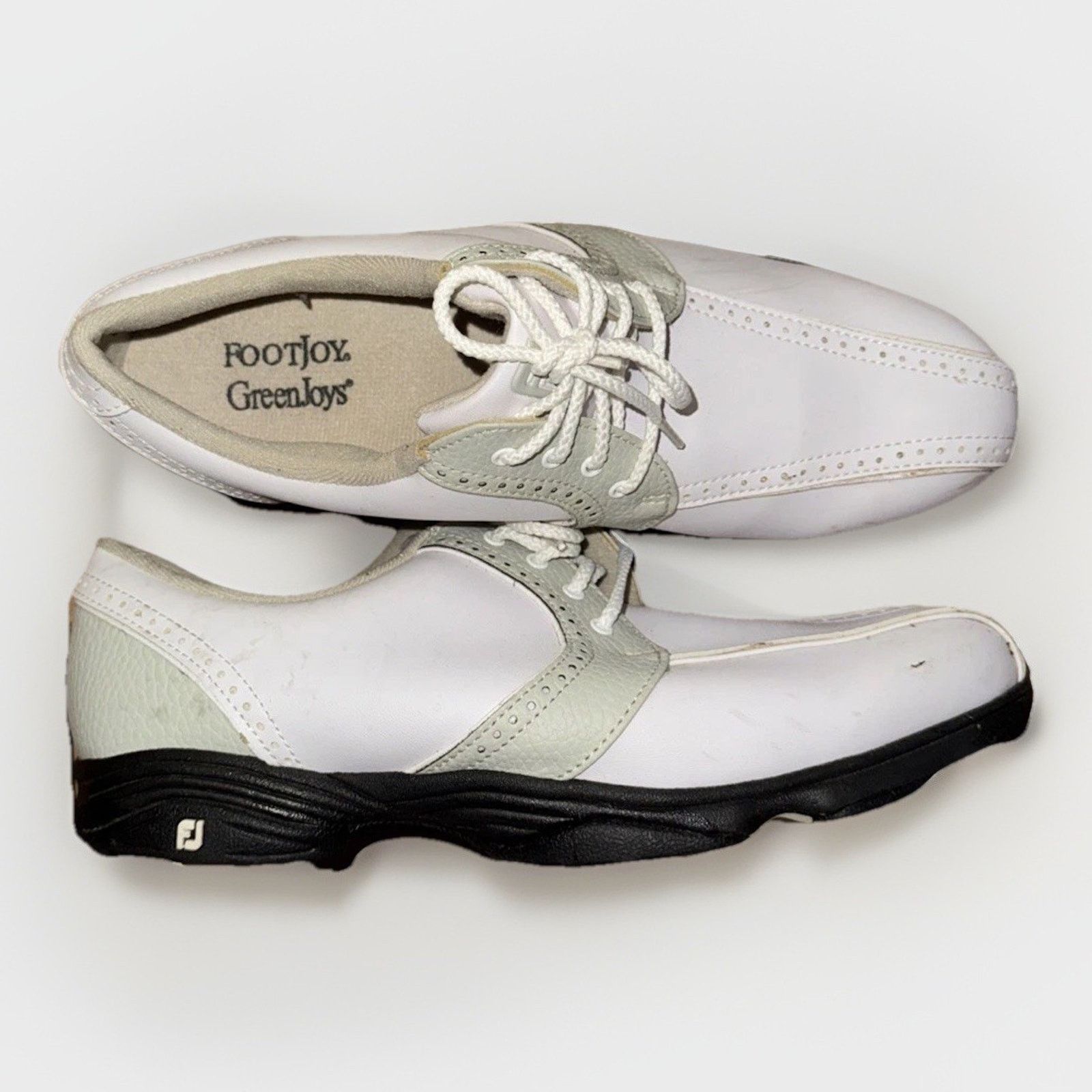 Footjoy FootJoy GreenJoy Golf Shoes White Leather Men’s Size 9M Size US 9 / EU 42 - 5 Thumbnail