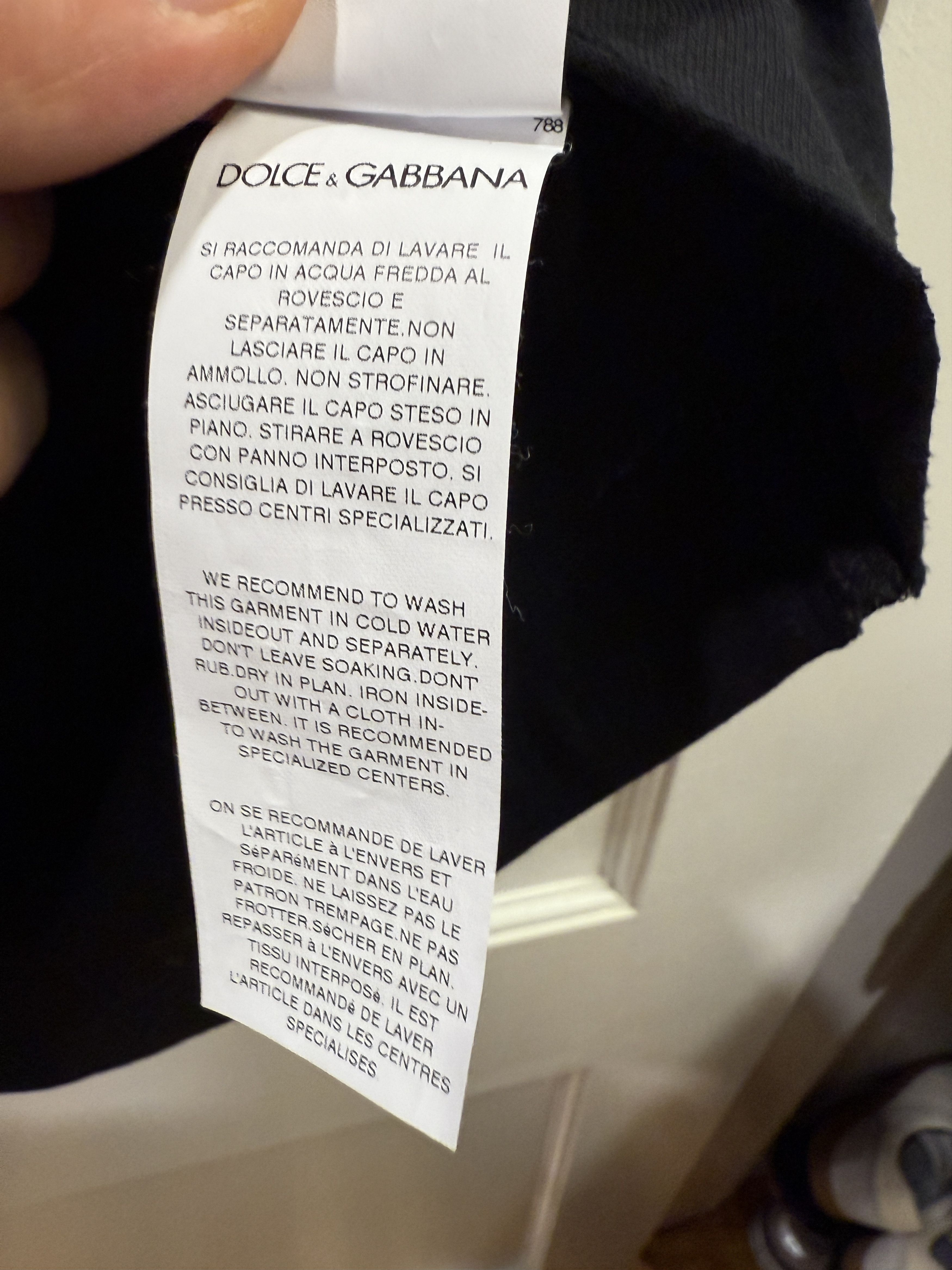 Dolce & Gabbana Dolce Gabbana Black T-Shirt Size 56 Size US XL / EU 56 / 4 - 8 Thumbnail