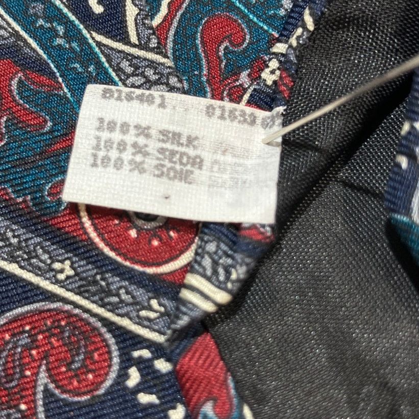 Stafford Stafford Executive Paisley Silk Wide Short Men Necktie 56” Size ONE SIZE - 4 Thumbnail