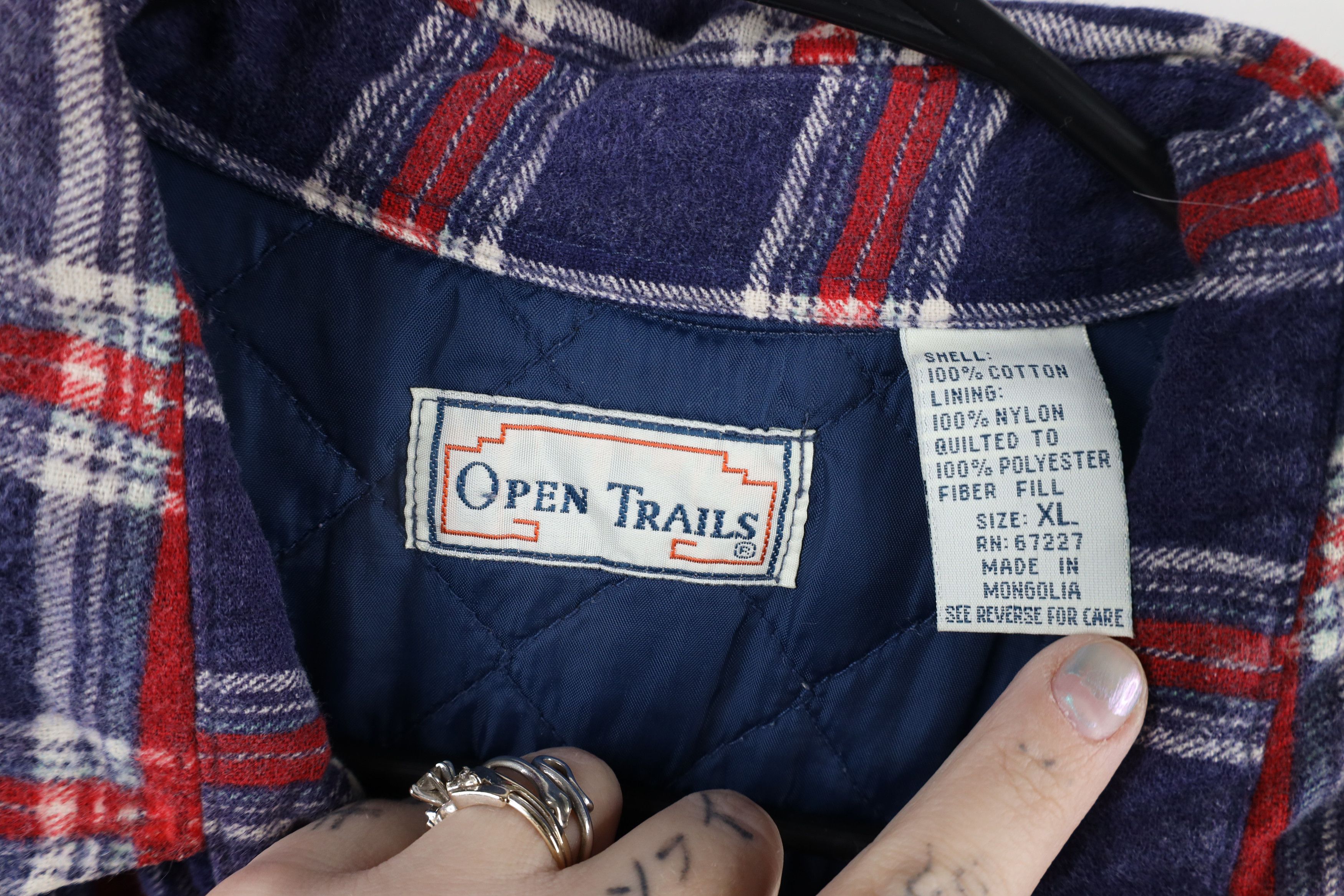 Vintage Vintage 90s Streetwear Flannel Shirt Jacket Jac Shirt Size US XL / EU 56 / 4 - 10 Thumbnail