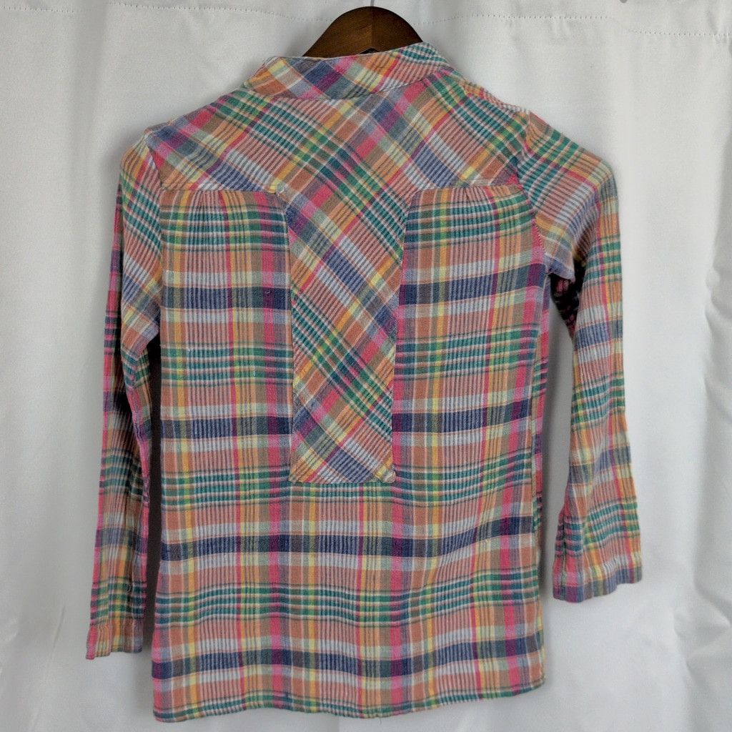 Vintage Vintage Huk-A-Poo Crinkle Cotton Plaid India Made Top Size S / US 4 / IT 40 - 8 Thumbnail
