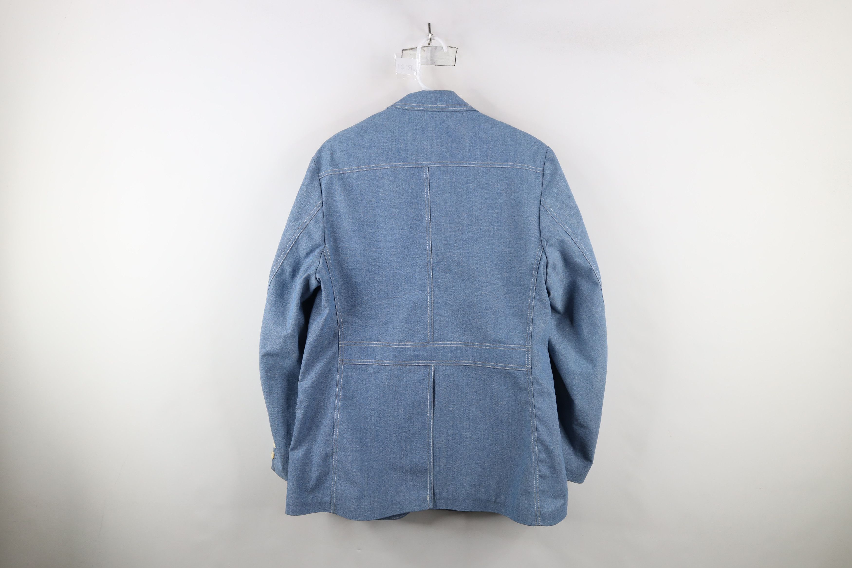 Vintage Vintage 70s Streetwear Denim 2 Button Suit Coat Jacket USA Size US L / EU 52-54 / 3 - 12 Thumbnail