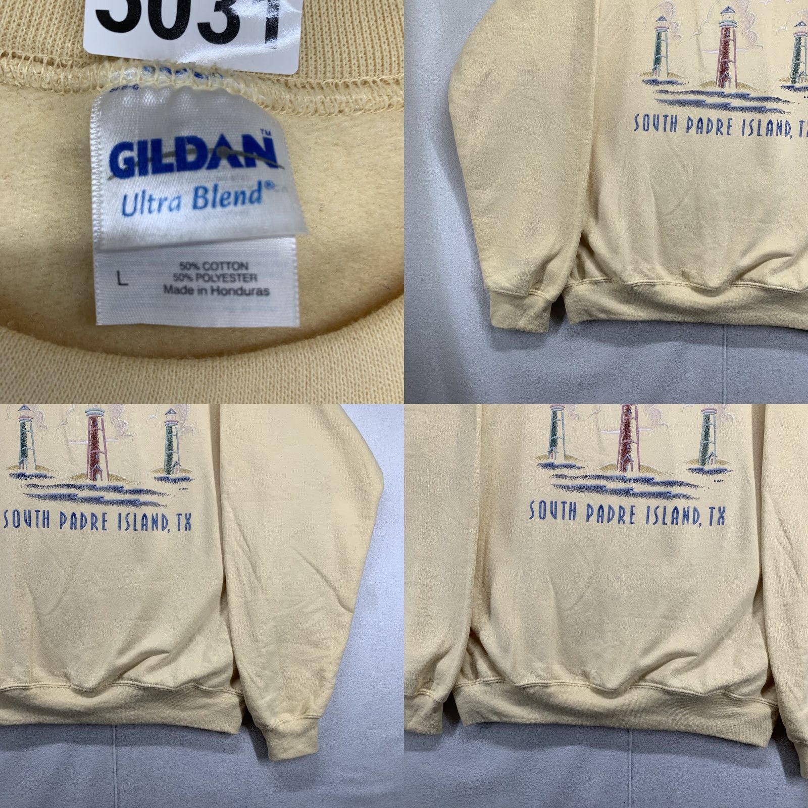 Gildan Vintgae Lighthouses Sweatshirt Mens Size XL BOXY Embroidered South Padre Island Size US L / EU 52-54 / 3 - 8 Thumbnail