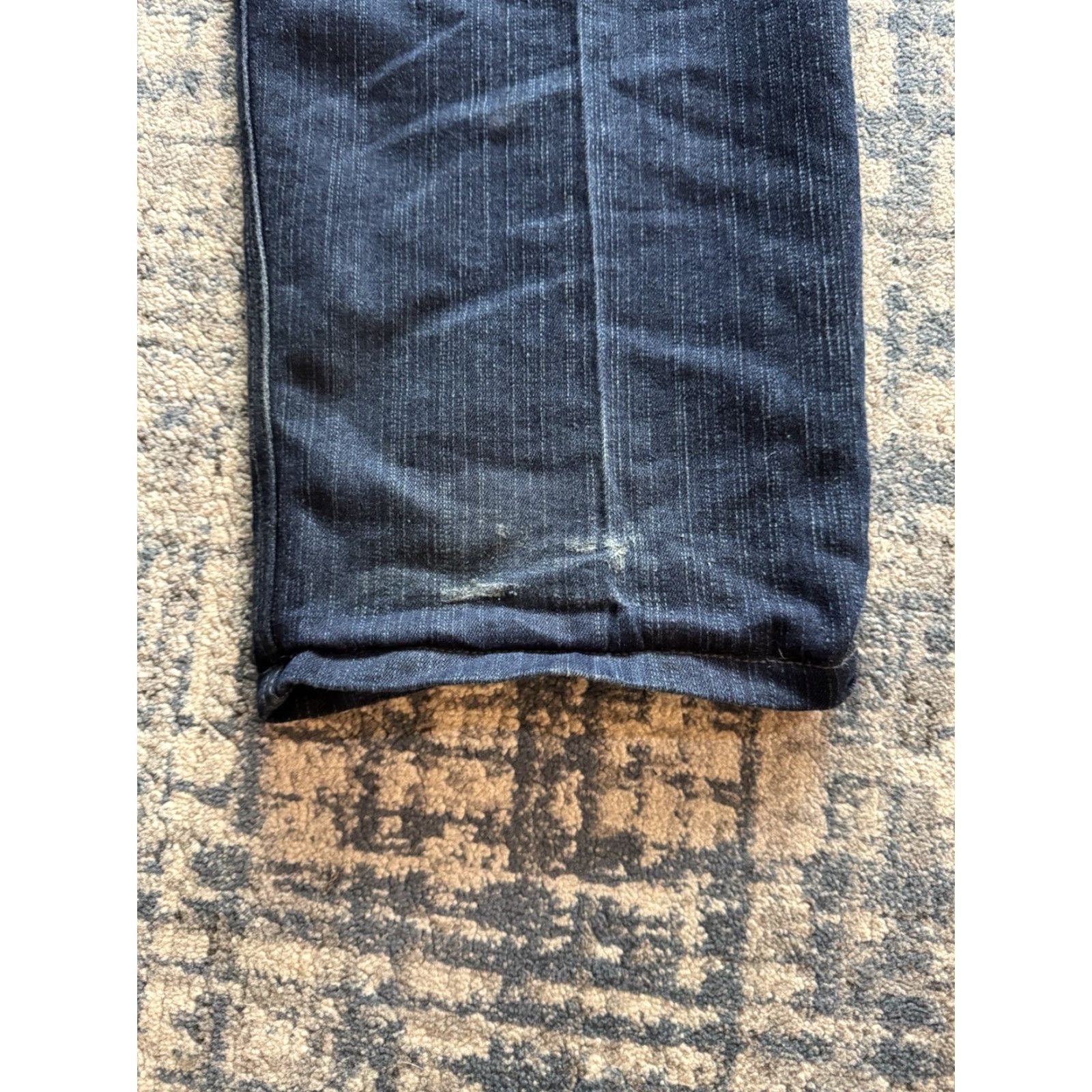 Vintage VINTAGE Raw Blue Embroidered Circus Indigo Blue Baggy Jeans 36 x 32 Streetwear 90s Grunge Hip Hop Size US 36 / EU 52 - 6 Thumbnail