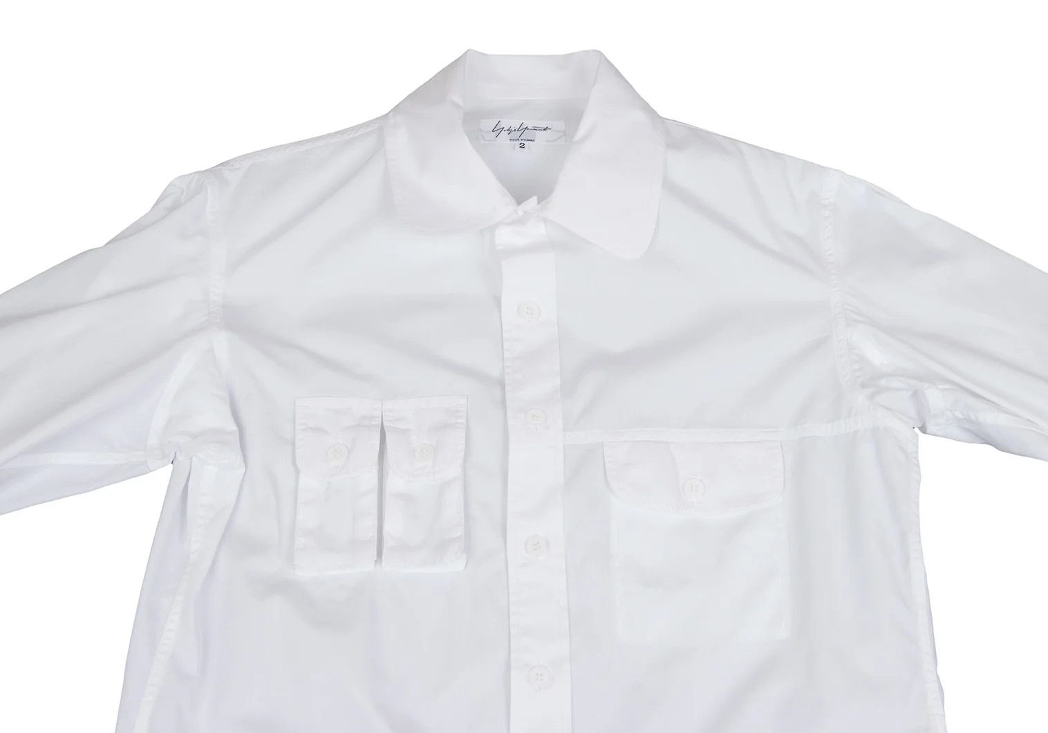 Yohji Yamamoto Yohji Yamamoto Cotton Flap Pocket Shirt Size US M / EU 48-50 / 2 - 2 Thumbnail