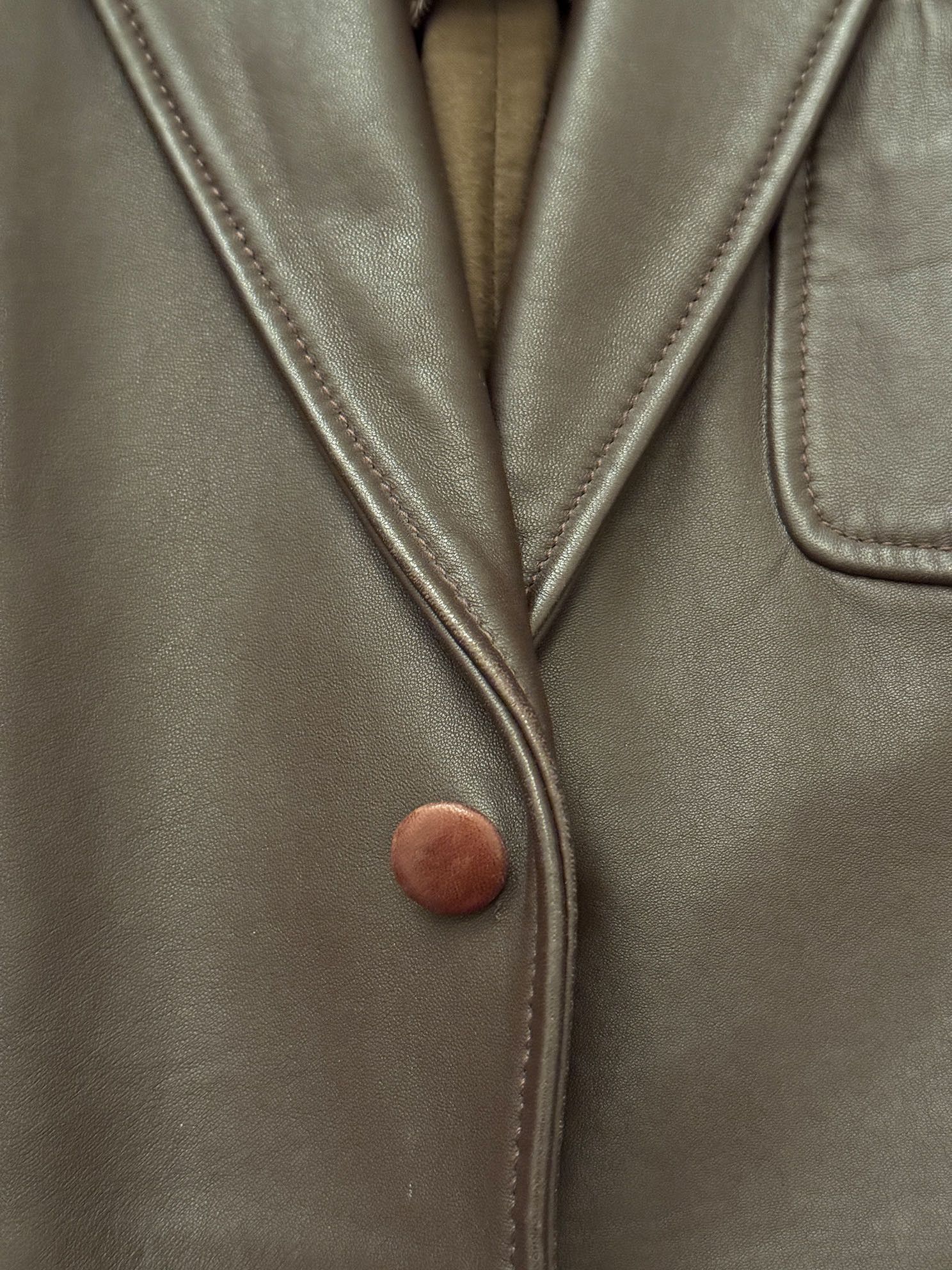 Maison Margiela MAISON MARTIN MARGIELA LEATHER JACKET SIZE 50 Size US M / EU 48-50 / 2 - 3 Thumbnail