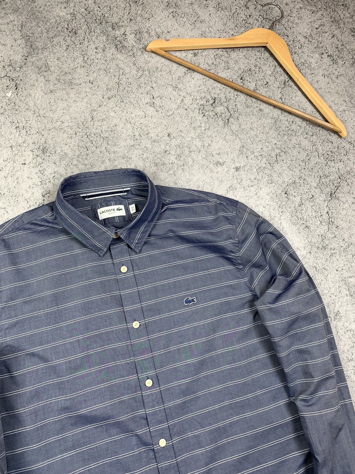Lacoste Lacoste Long Sleeve Button Shirt Mens Slim Fit Size XL Size US XL / EU 56 / 4 - 4 Thumbnail